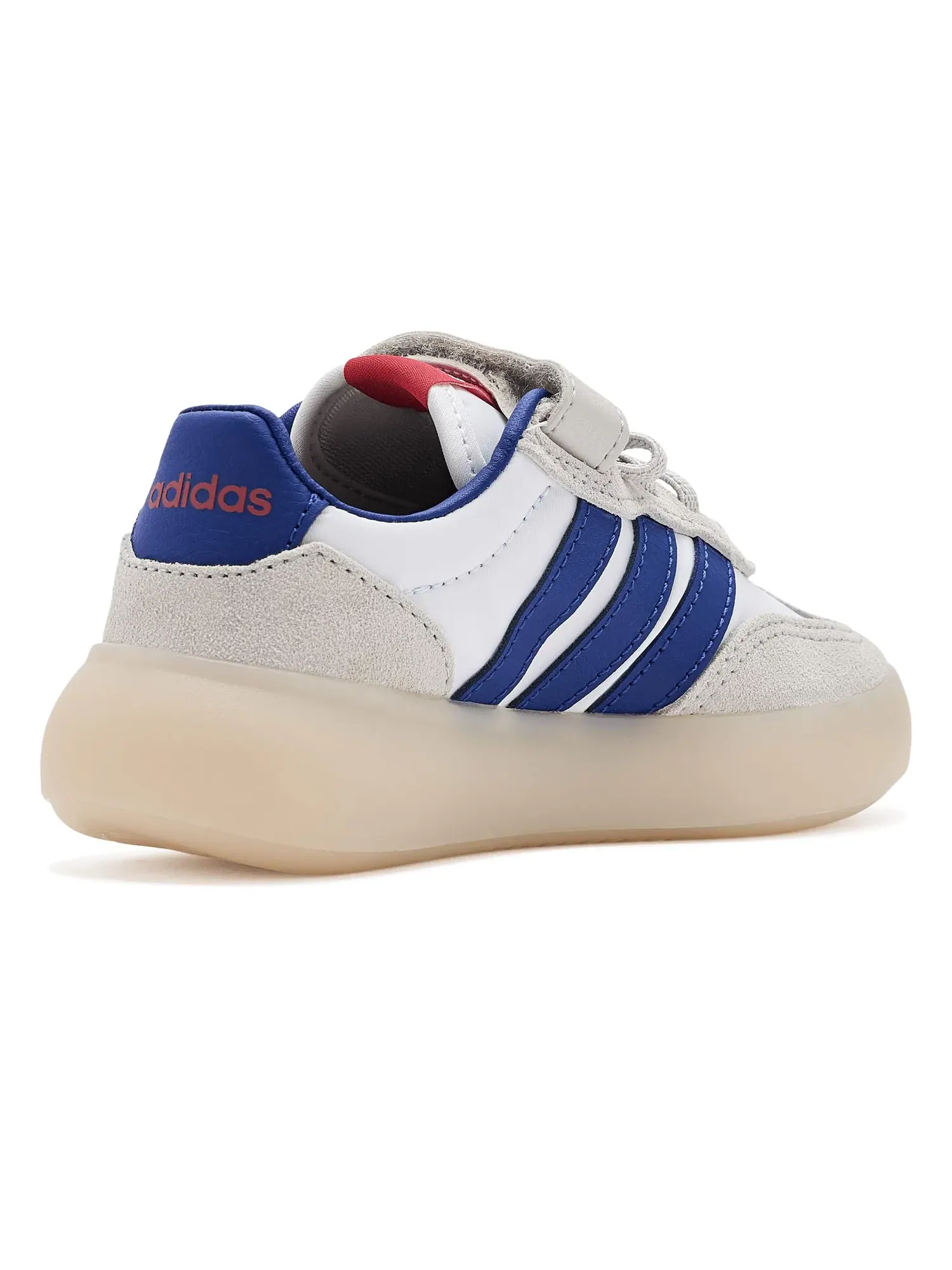 Кроссовки Barreda Decode Elastic Lace & Strap (для маленьких детей) Adidas Kids — изображение 3 из 4, белый