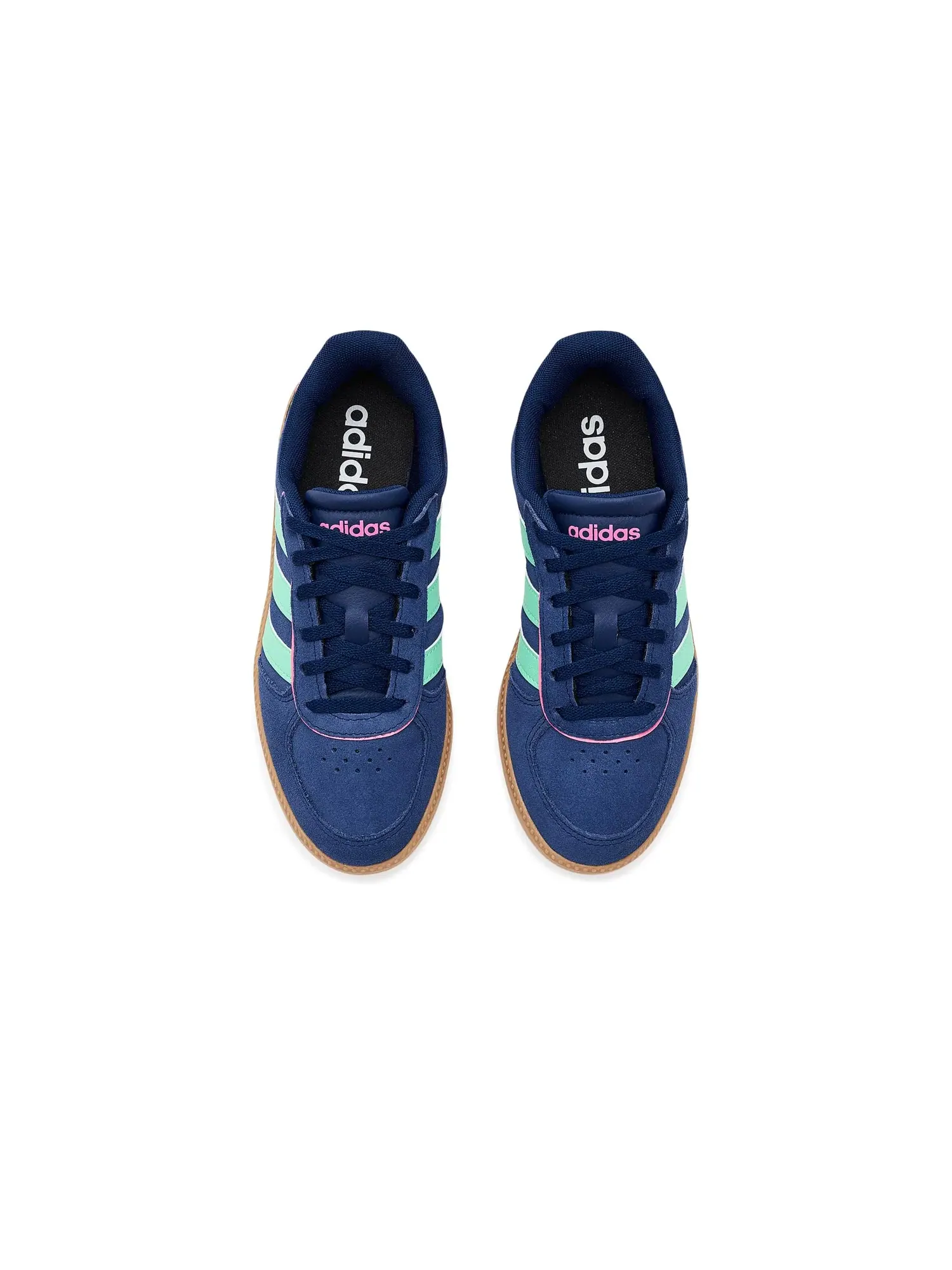 Кроссовки Breaknet Sleek (для маленьких и больших детей) Adidas Kids — изображение 2 из 4, темный синий//розовый