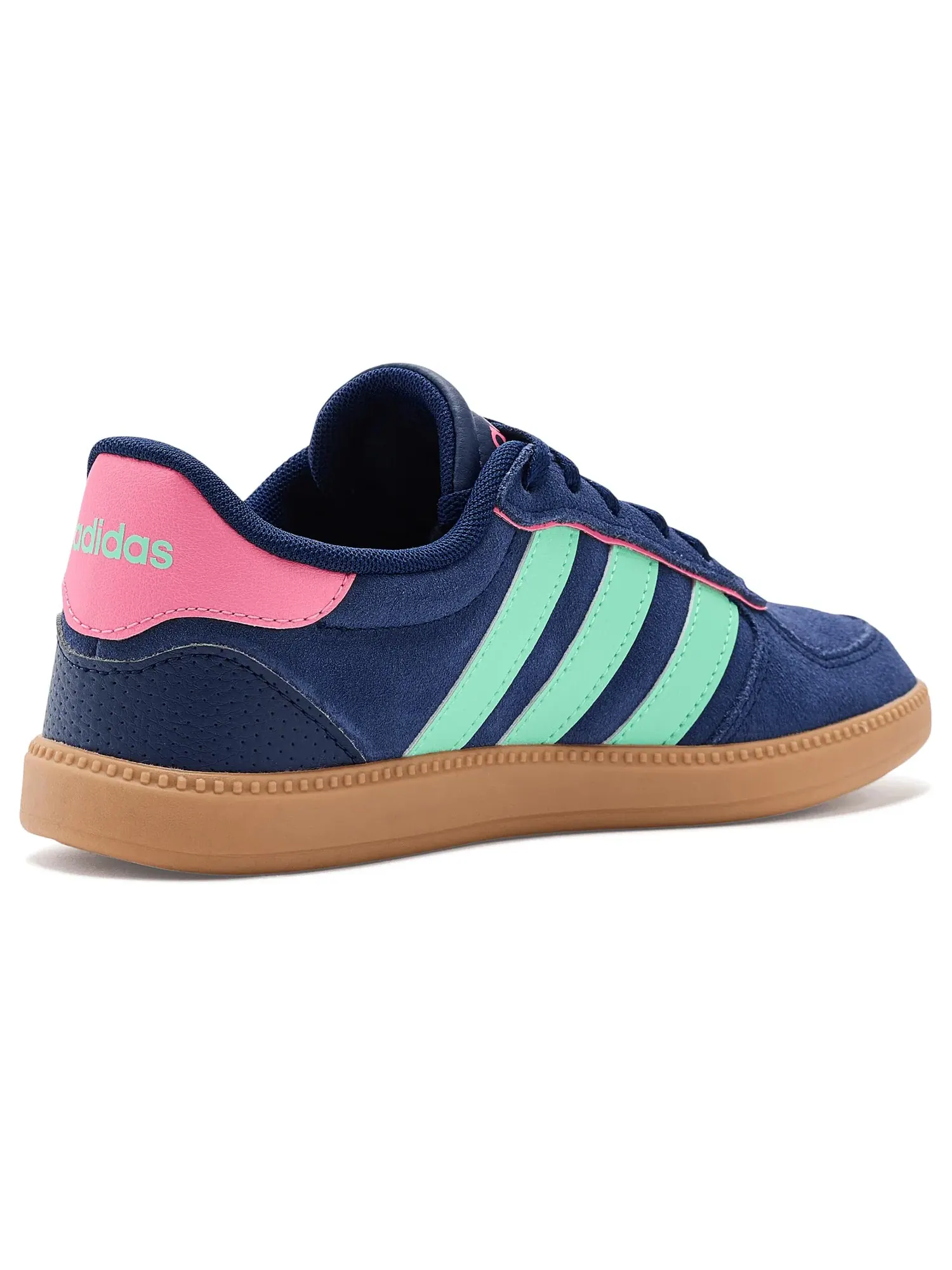 Кроссовки Breaknet Sleek (для маленьких и больших детей) Adidas Kids — изображение 3 из 4, темный синий//розовый