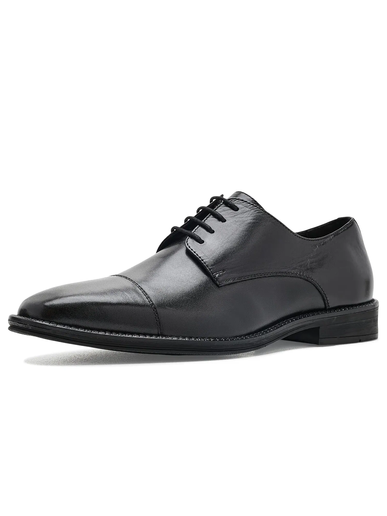 Оксфорды с закрытым носком Maddox Cap-toe Oxford A.Veer — изображение 1 из 4, черный