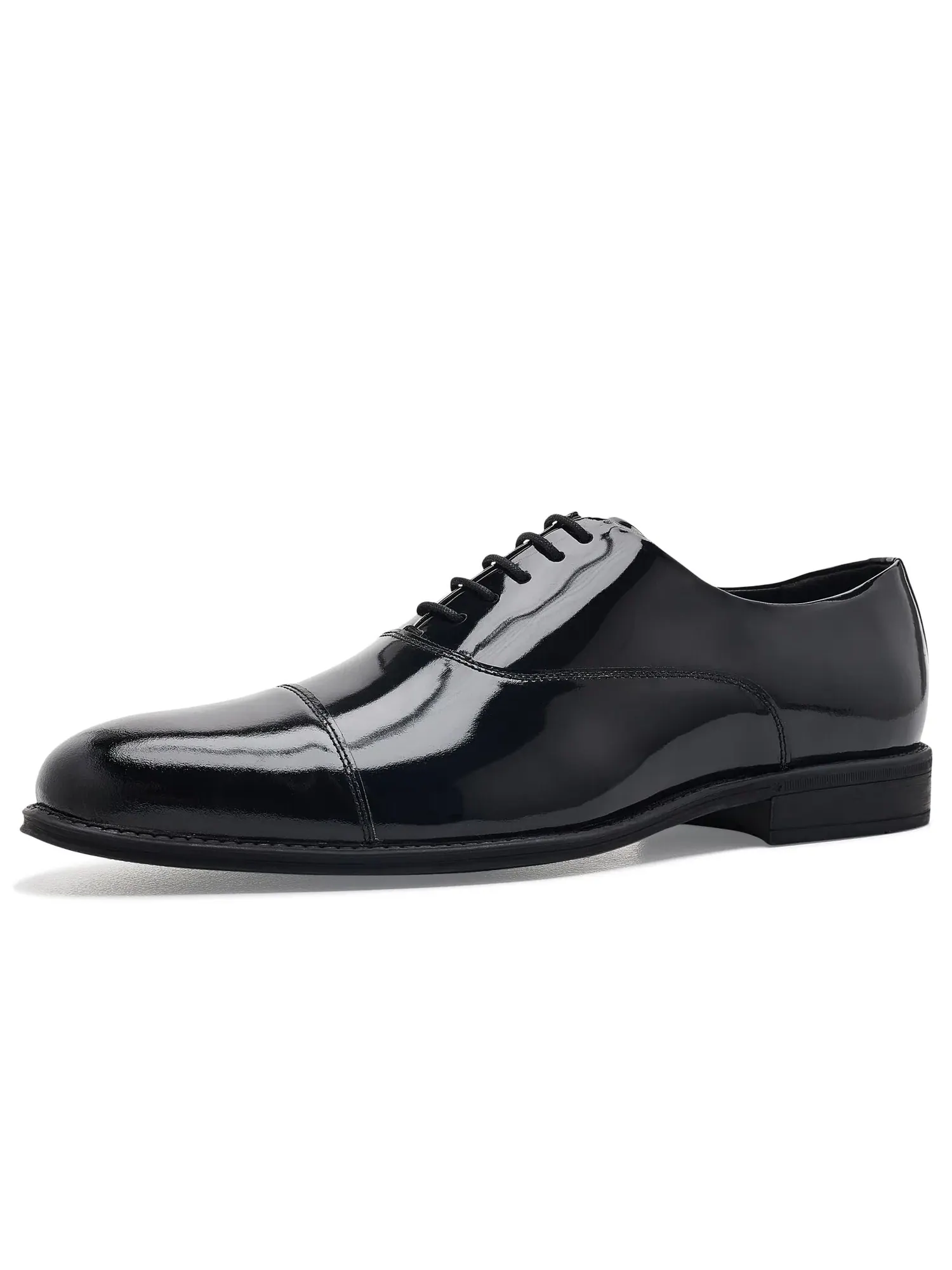 Оксфорды с закрытым носком Nero Cap-toe Oxford A.Veer — изображение 1 из 4, черный