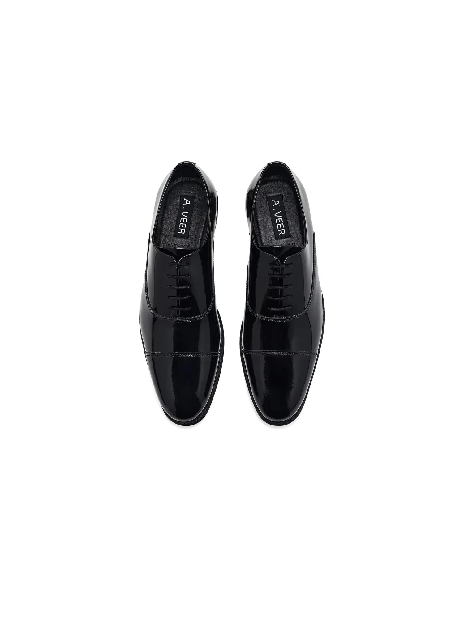 Оксфорды с закрытым носком Nero Cap-toe Oxford A.Veer — изображение 2 из 4, черный