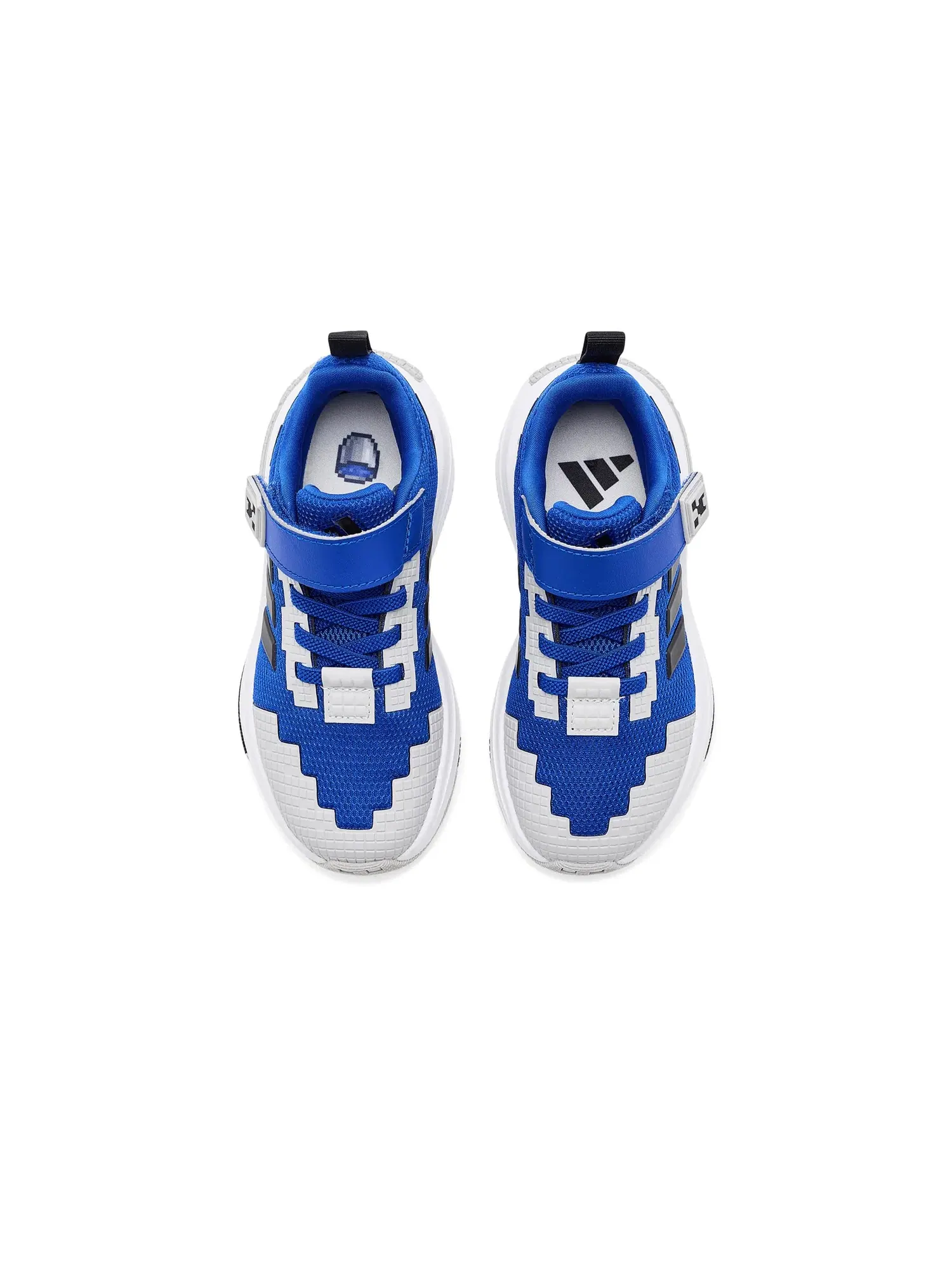Кроссовки Minecraft Pro (для маленьких детей) Adidas Kids — изображение 2 из 4, синий/черный/серый