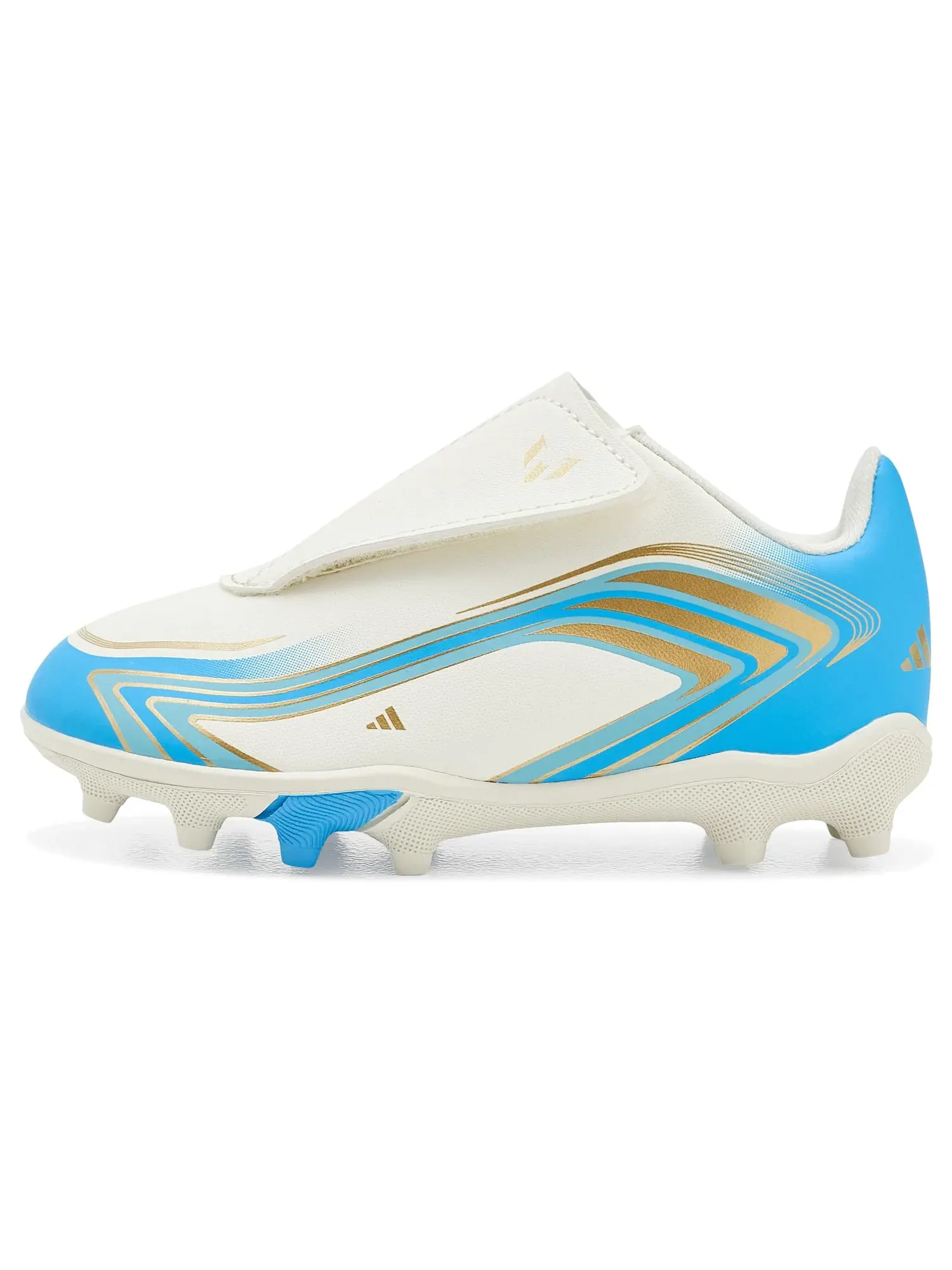Бутсы F50 Messi Club Velcro Firm Ground/Multi Ground Football (для маленьких детей и малышей) Adidas Kids