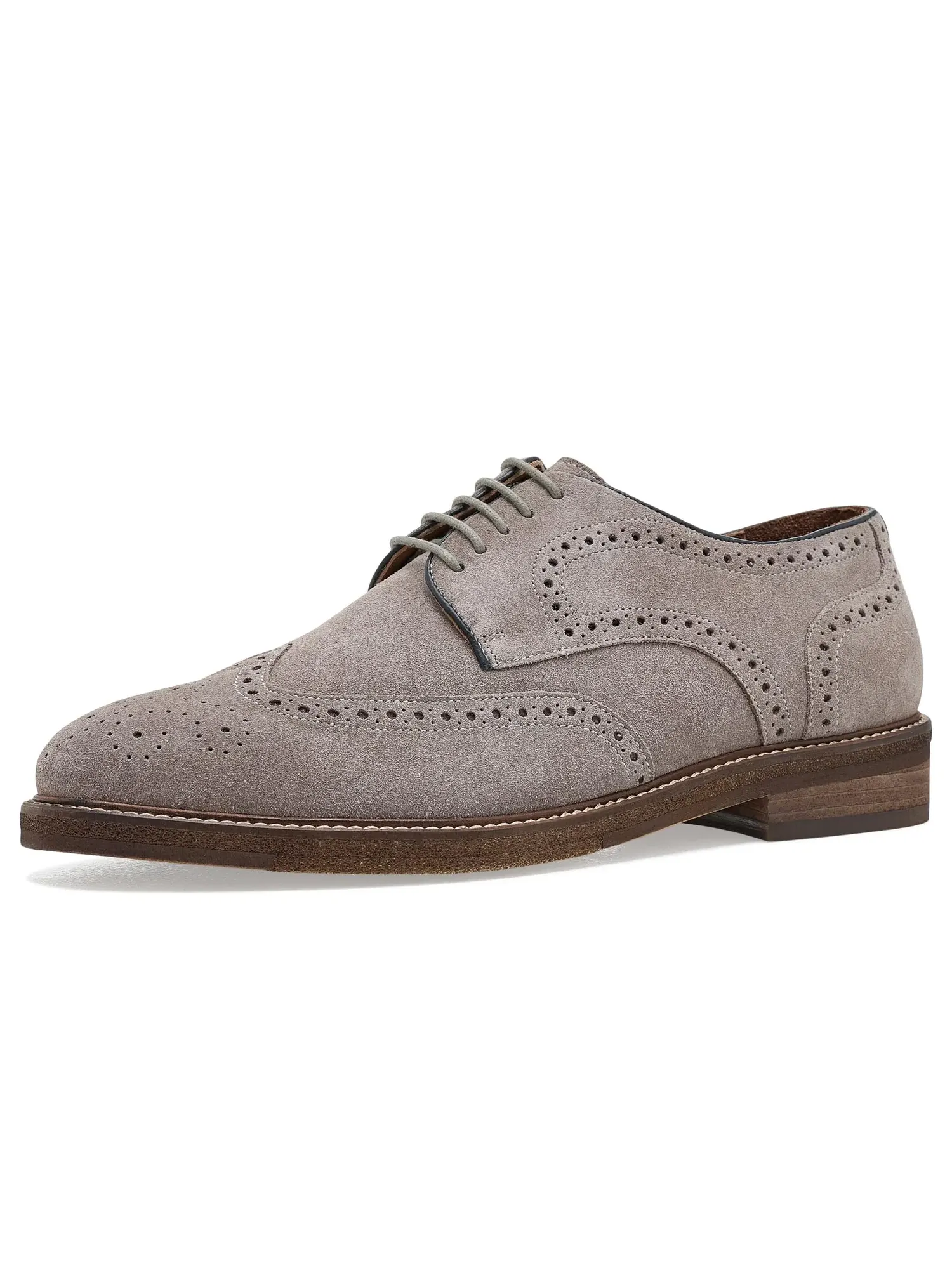 Оксфорды на шнуровке Cambridge Wingtip Lace-up A.Veer — изображение 1 из 4, тауп