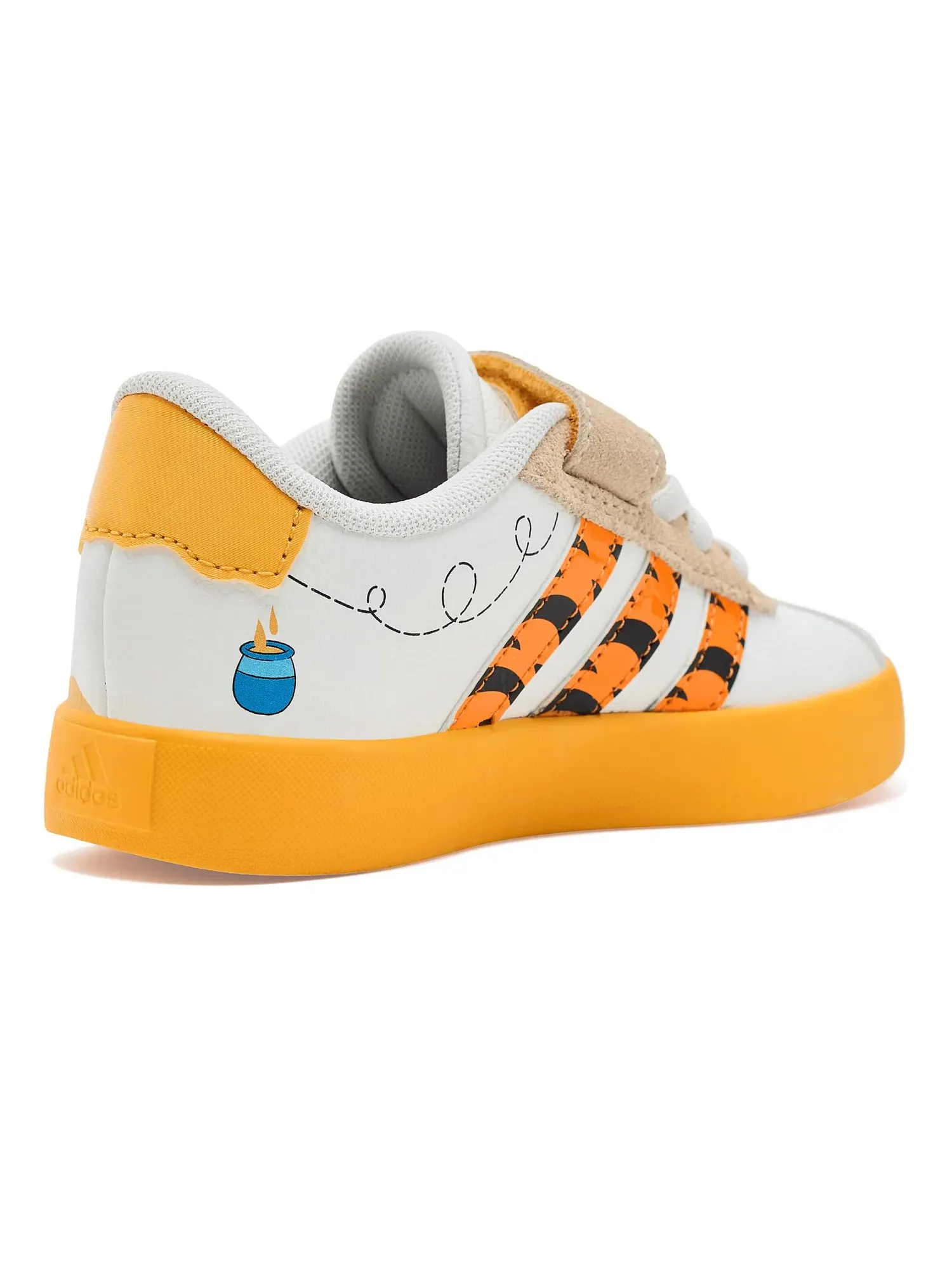 Кроссовки Disney Vl Court 3.0 Elastic Lace & Strap (для маленьких детей) Adidas Kids — изображение 3 из 4