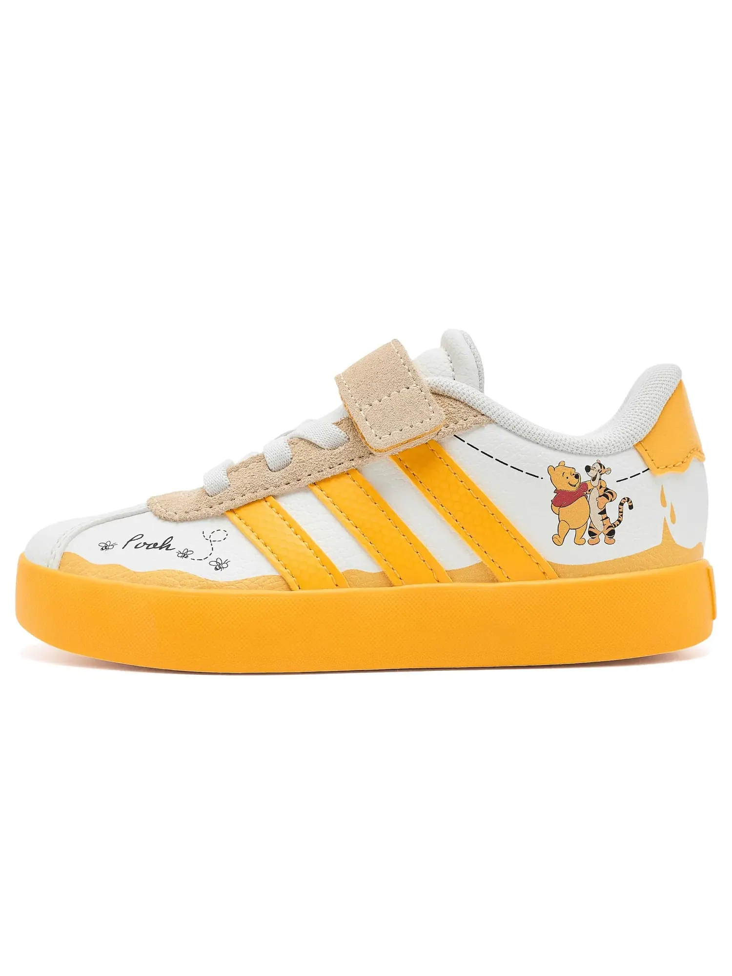 Кроссовки Disney Vl Court 3.0 Elastic Lace & Strap (для маленьких детей) Adidas Kids — изображение 4 из 4