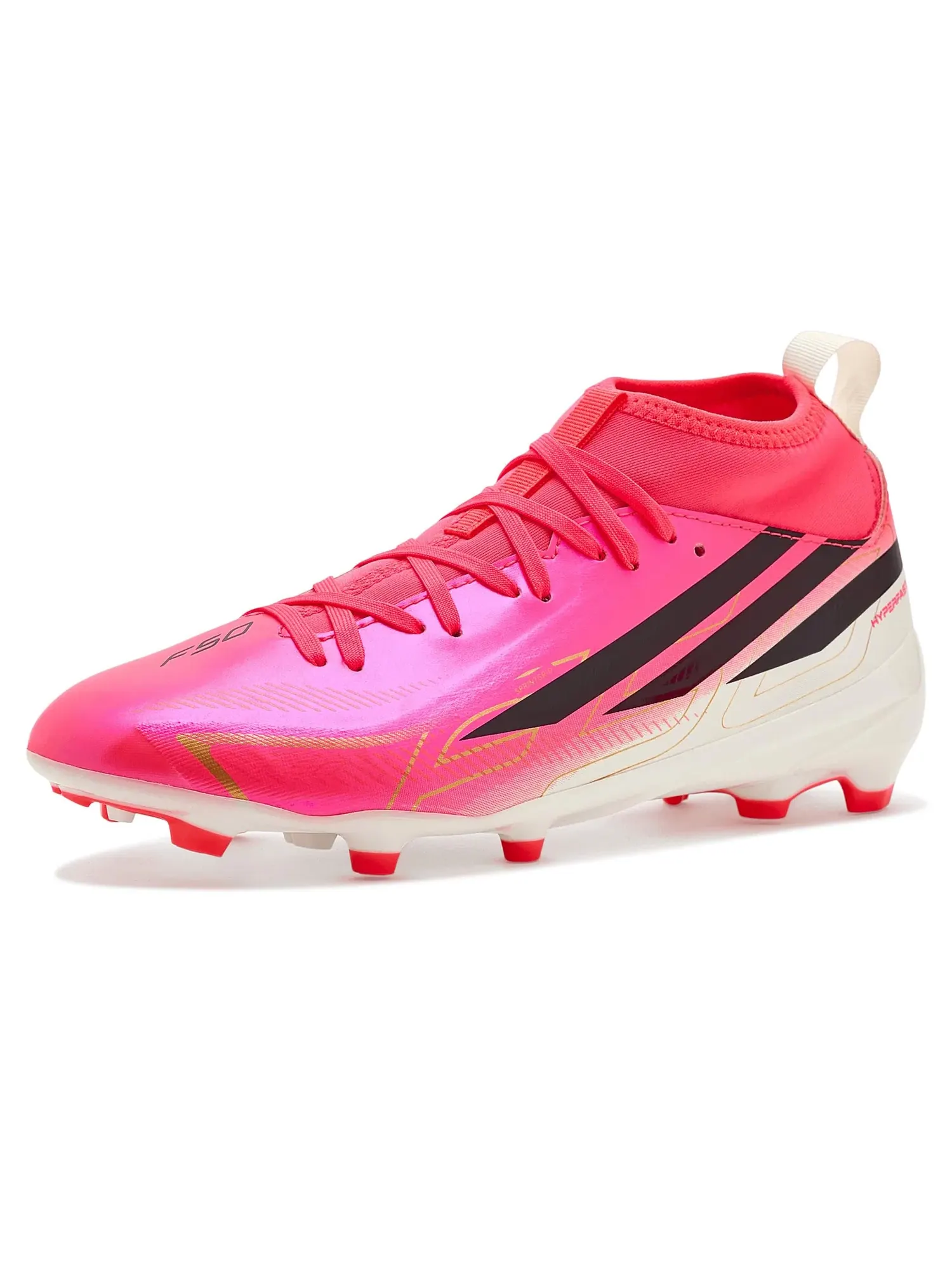 Бутсы F50 Hyperfast League Mid Firm Ground (для малышей, маленьких и больших детей) Adidas Kids
