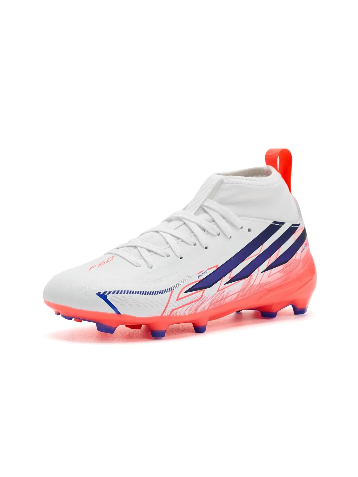 Бутсы F50 Hyperfast League Mid Firm Ground (для малышей, маленьких и больших детей) Adidas Kids