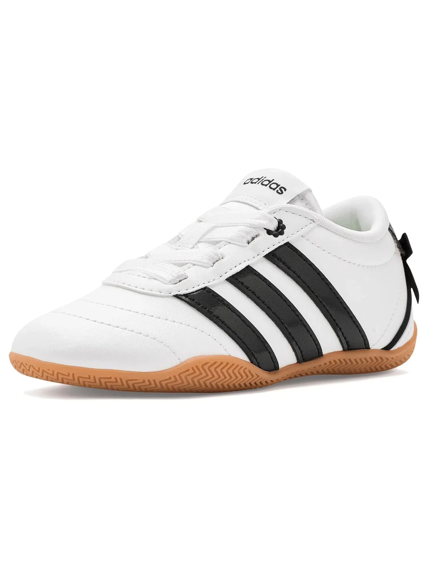 Кроссовки Grand Court Low (для маленьких и больших детей) Adidas Kids — изображение 1 из 4, белый/черный/желтый