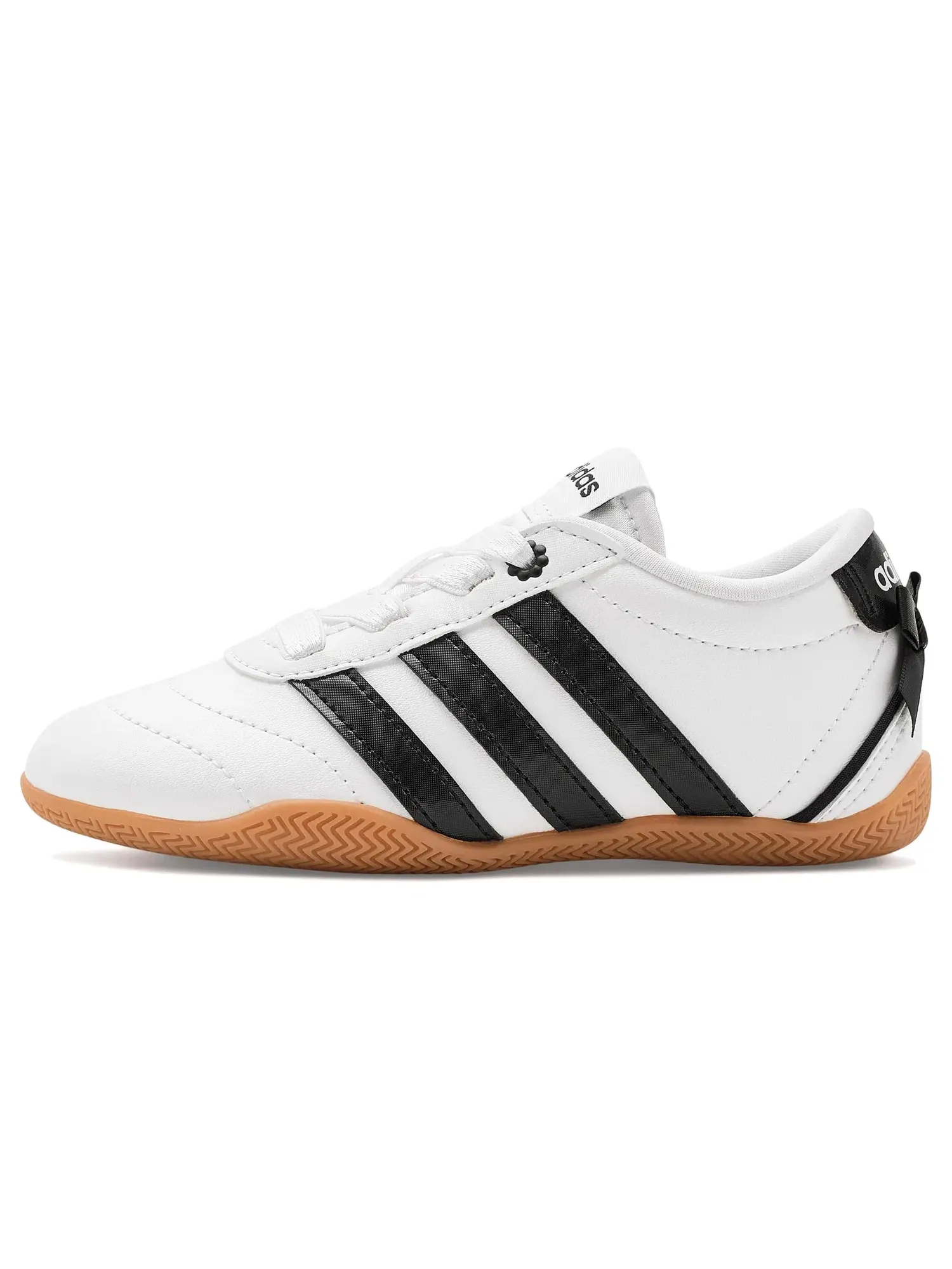 Кроссовки Grand Court Low (для маленьких и больших детей) Adidas Kids — изображение 4 из 4, белый/черный/желтый