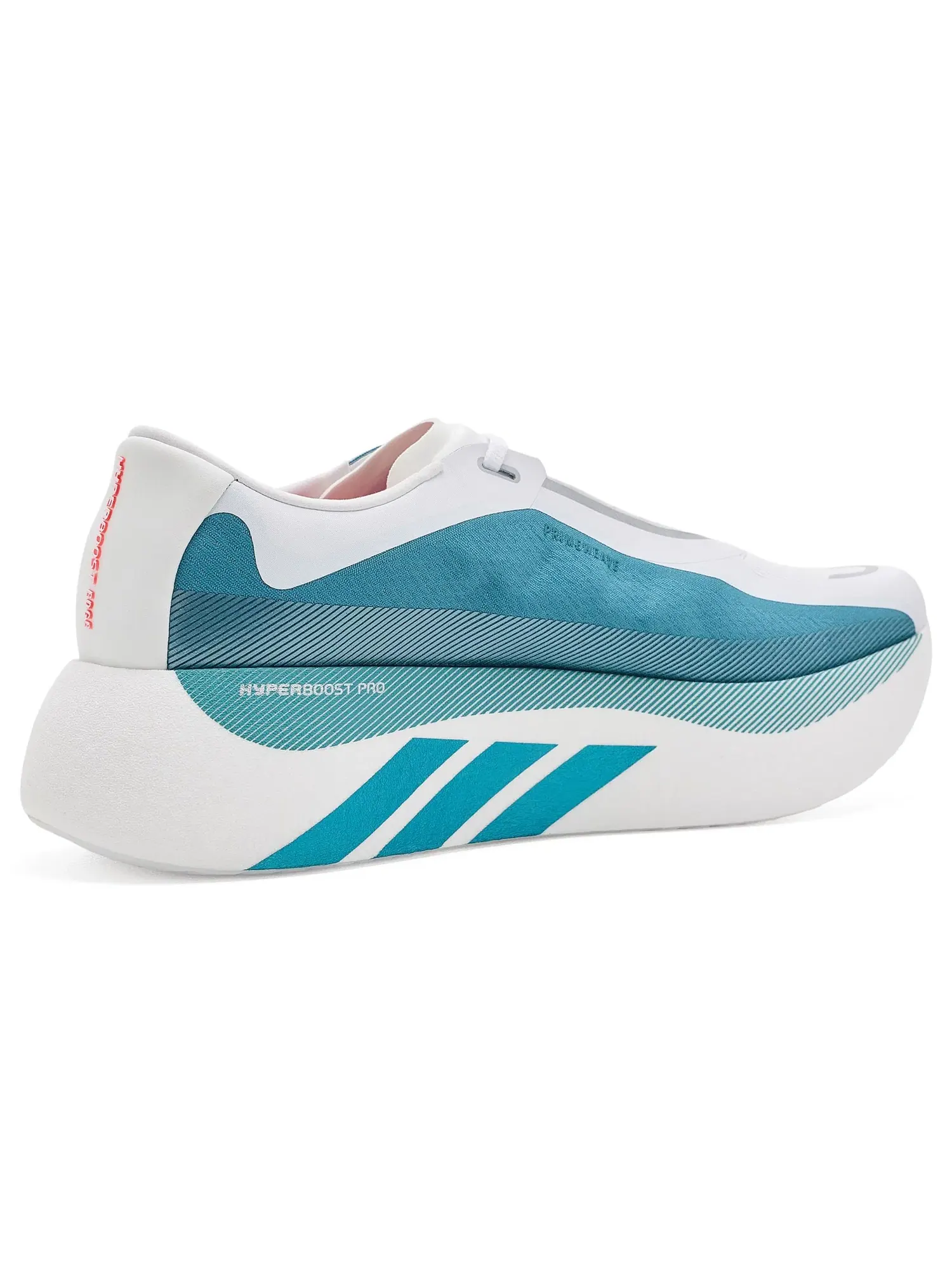 Беговые кроссовки Hyperboost Edge Adidas — изображение 3 из 4, белый/металлик/красный