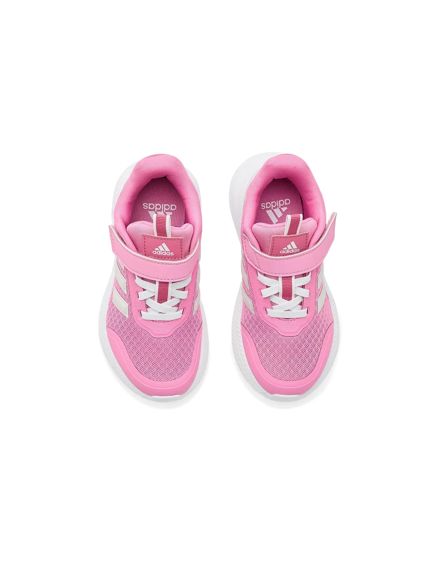 Кроссовки X_PLR Path Elastic Lace & Strap (для маленьких детей) Adidas Kids — изображение 2 из 4, металлик//розовый