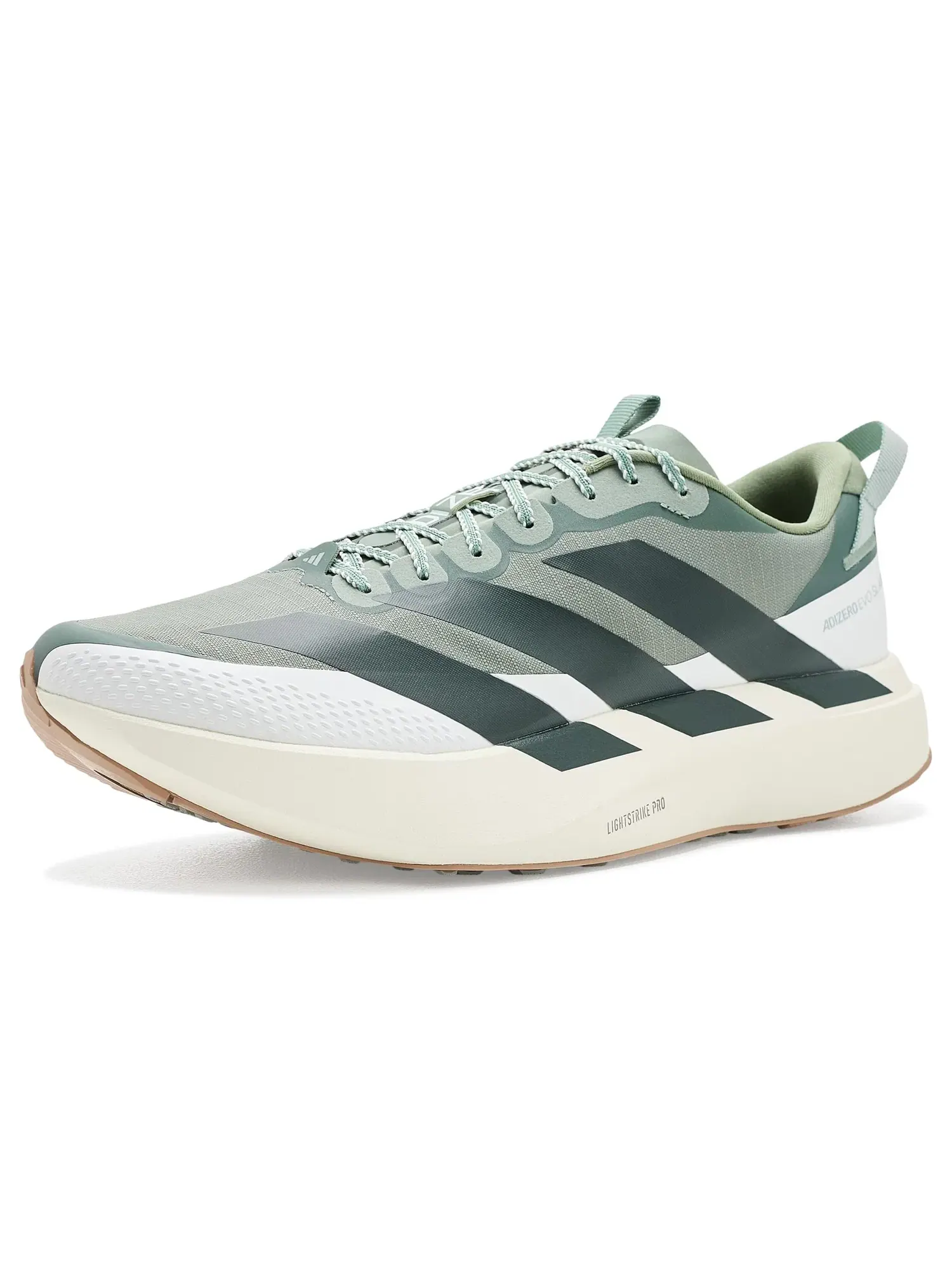 Беговые кроссовки adiZero EVO SL для любой местности Adidas — изображение 1 из 4, зеленый//серебристый