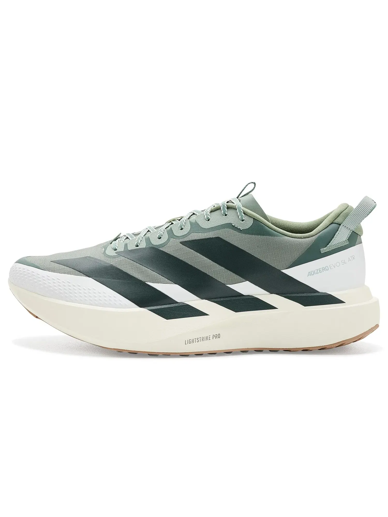 Беговые кроссовки adiZero EVO SL для любой местности Adidas — изображение 4 из 4, зеленый//серебристый