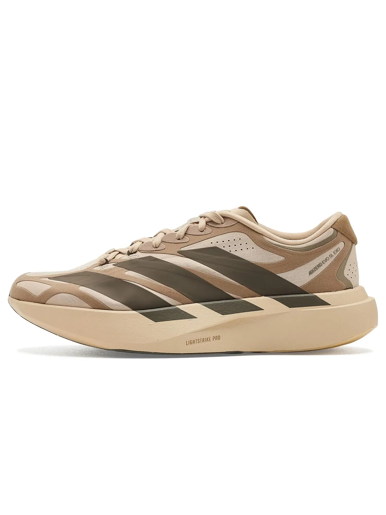 Кроссовки Adizero Evolution SL Exo Suede Adidas — изображение 4 из 4, бежевый/коричневый