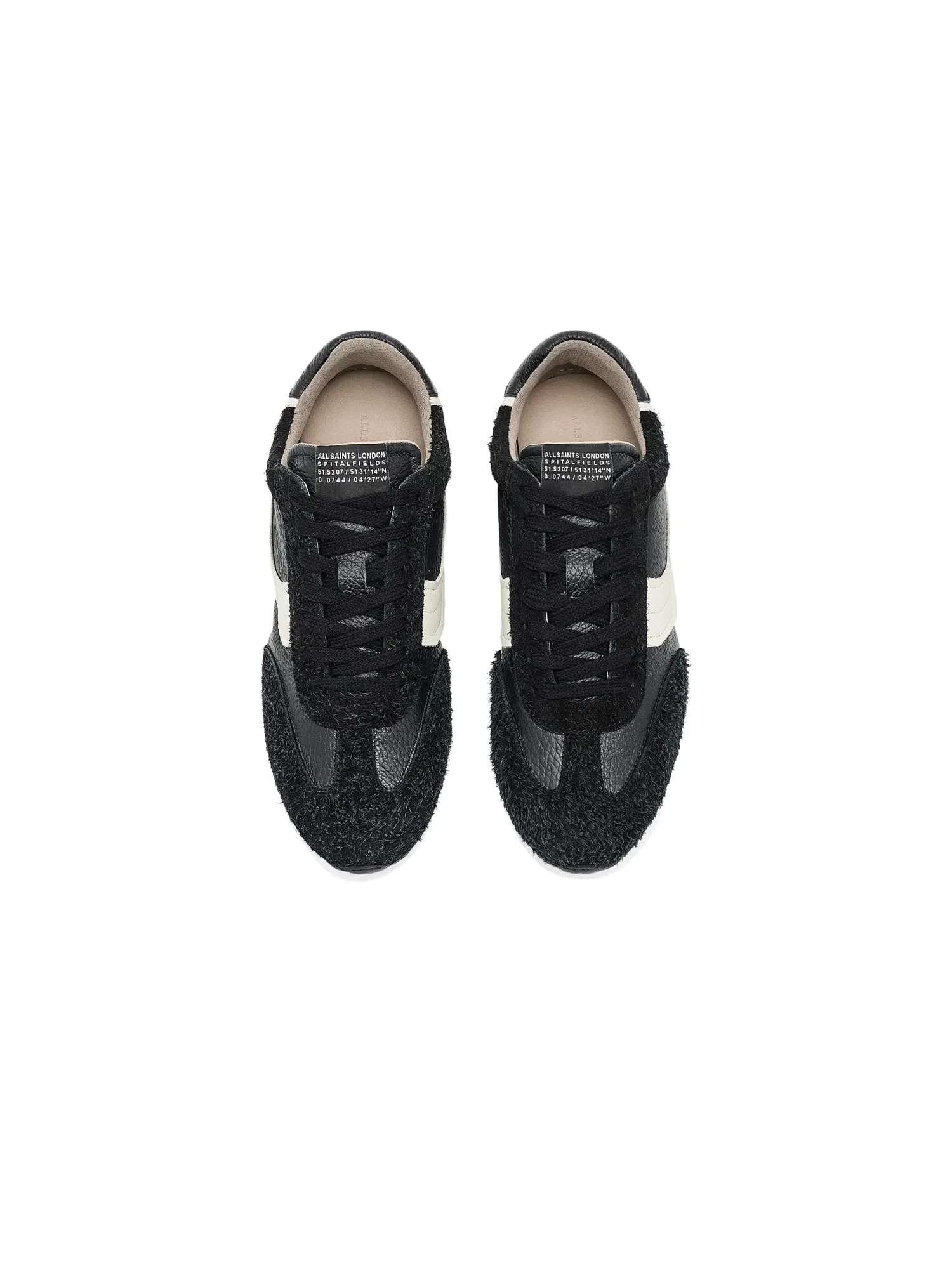 Кроссовки Liam Hex Low Top Allsaints — изображение 2 из 4, черный