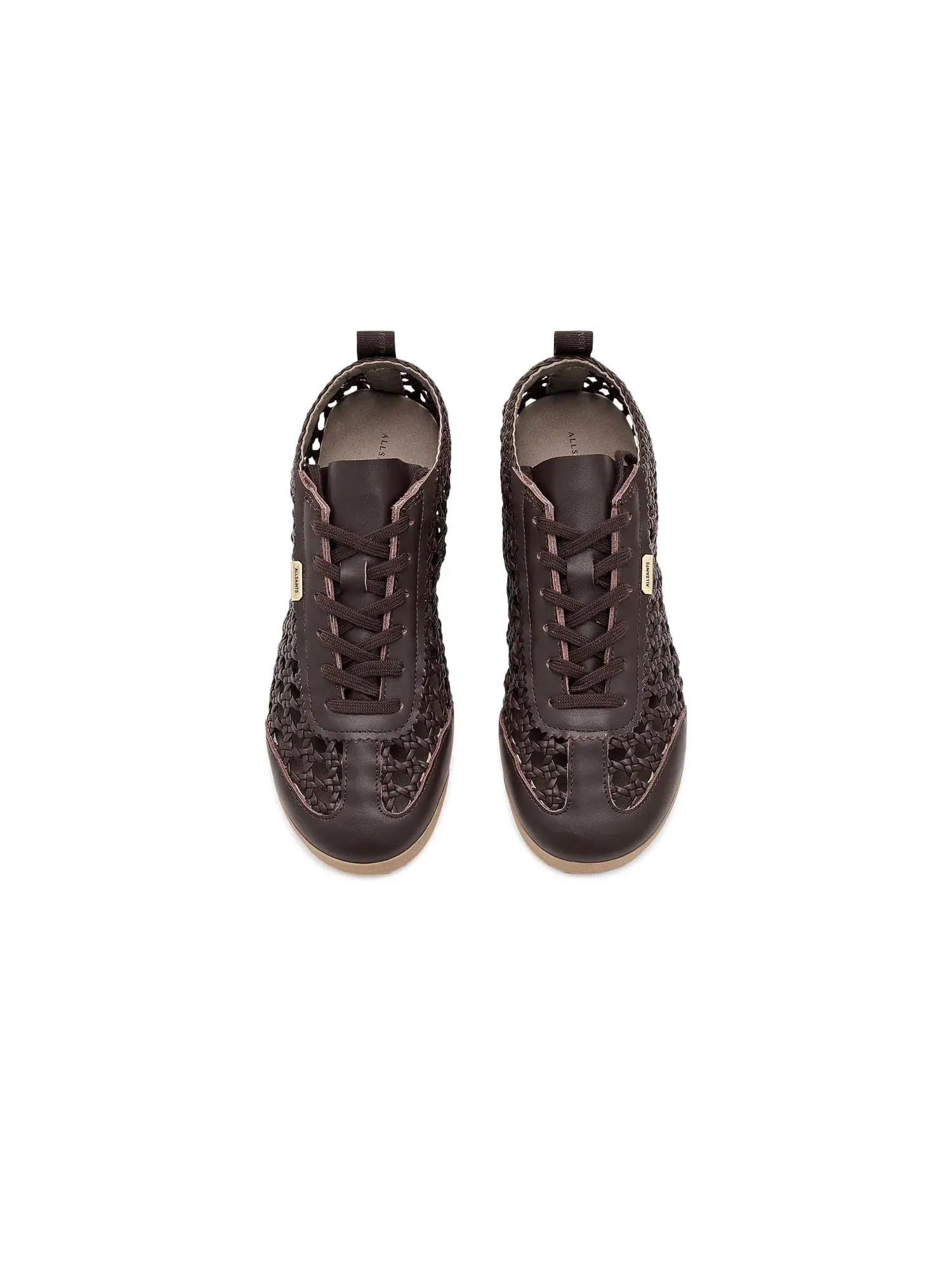 Кроссовки Kenny Woven Runner Allsaints — изображение 2 из 4, коричневый