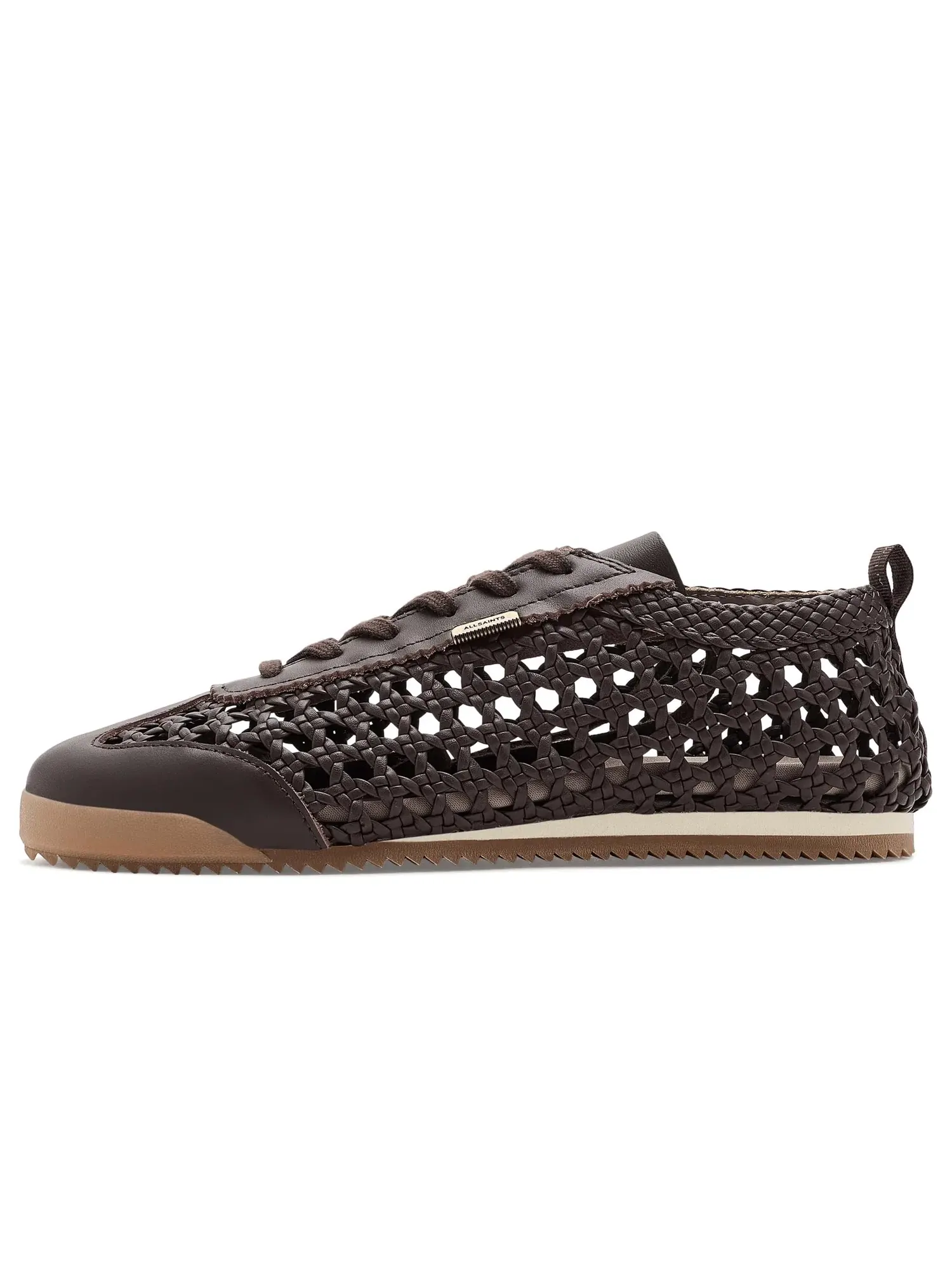 Кроссовки Kenny Woven Runner Allsaints — изображение 4 из 4, коричневый