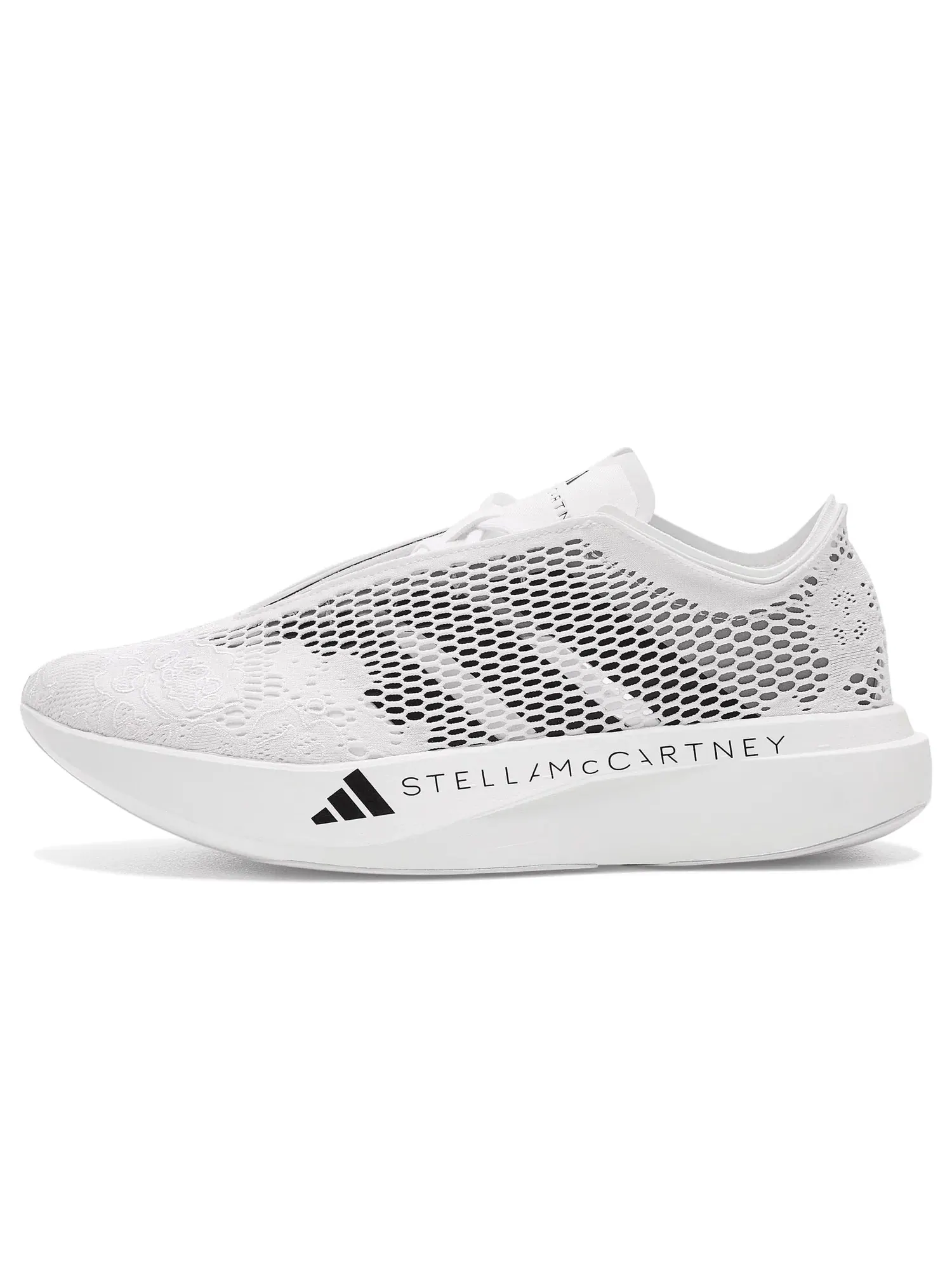 Кроссовки Adidas By Stella Mccartney Adizero Evo Sl — изображение 4 из 4, белый/черный/серебристый