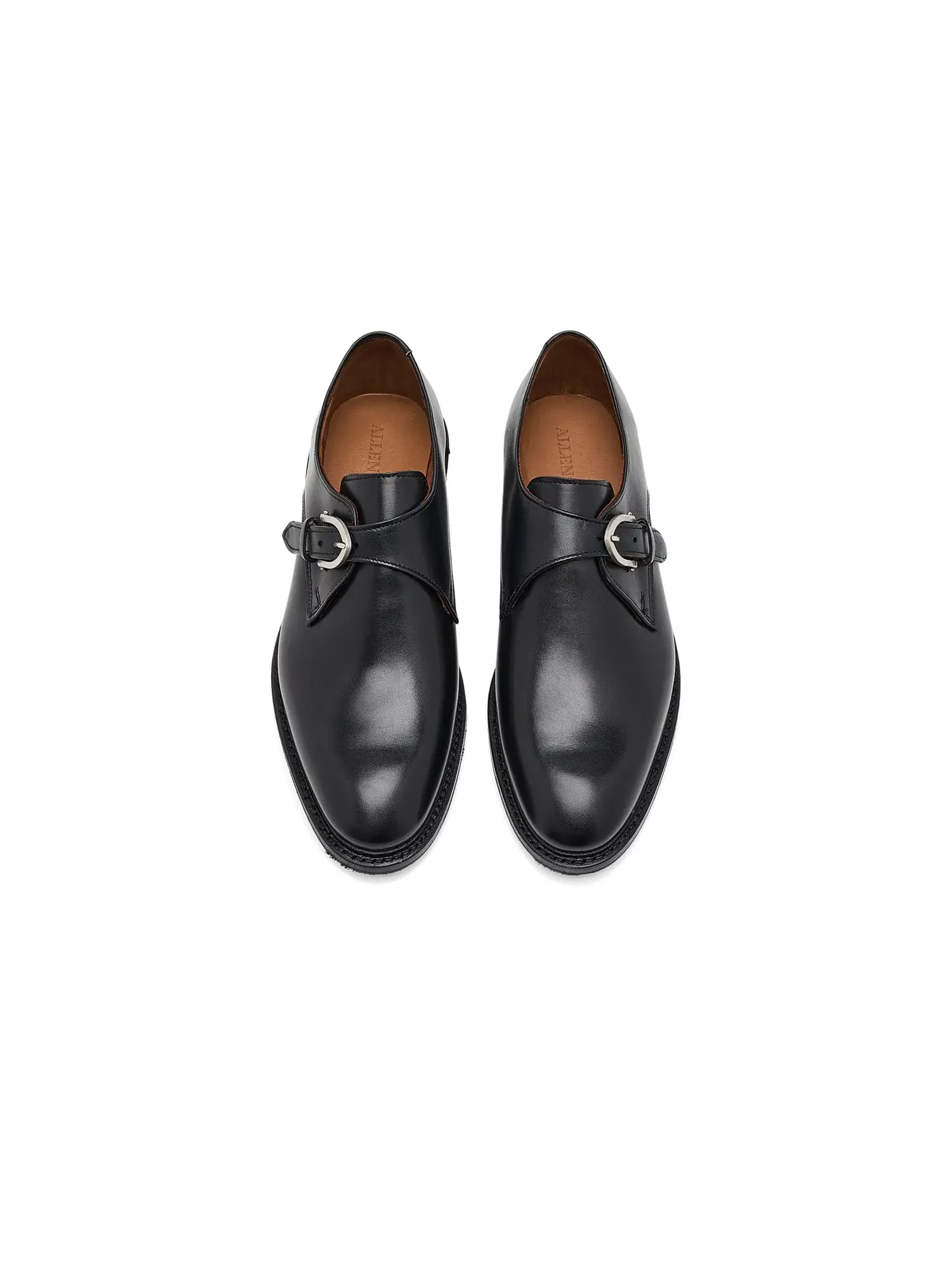 Оксфорды с ремешком Ryder Monk Strap Shoes Allen Edmonds — изображение 2 из 4, черный