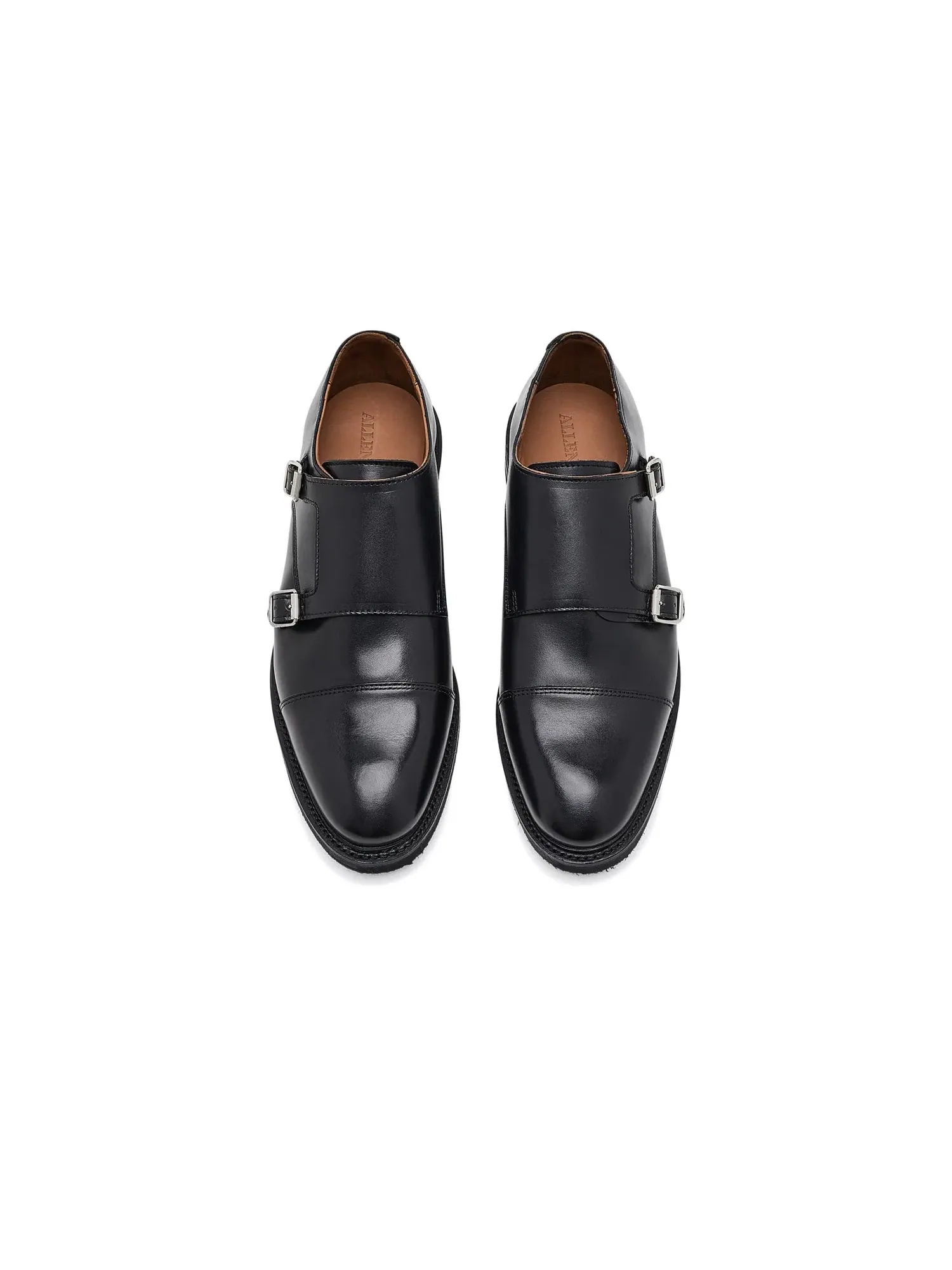 Оксфорды с ремешком Richards Monk Strap Shoes Allen Edmonds — изображение 2 из 4, черный