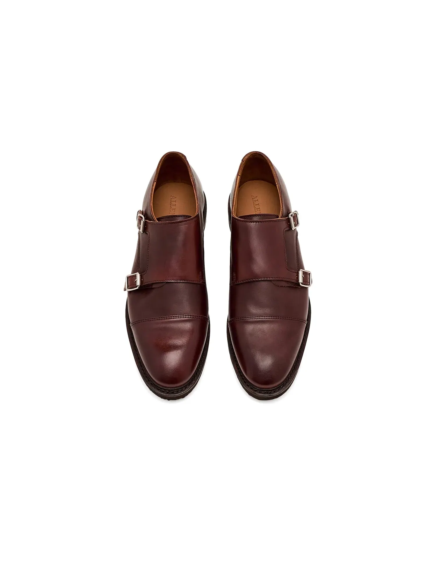 Оксфорды с ремешком Richards Monk Strap Shoes Allen Edmonds — изображение 2 из 4, коричневый