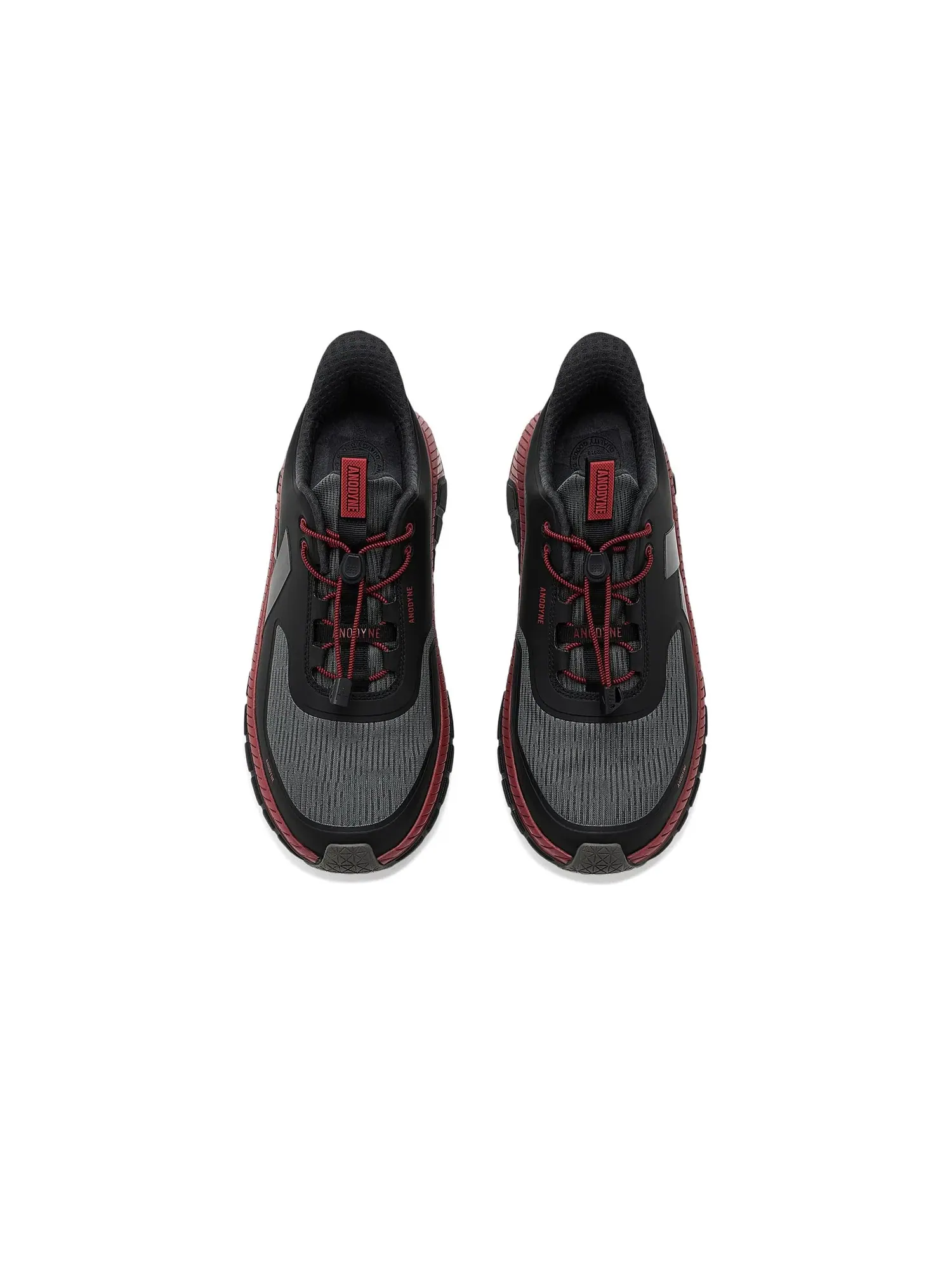 Кроссовки Sport Runner № 22 с поддержкой пятки Anodyne — изображение 2 из 4, черный/красный