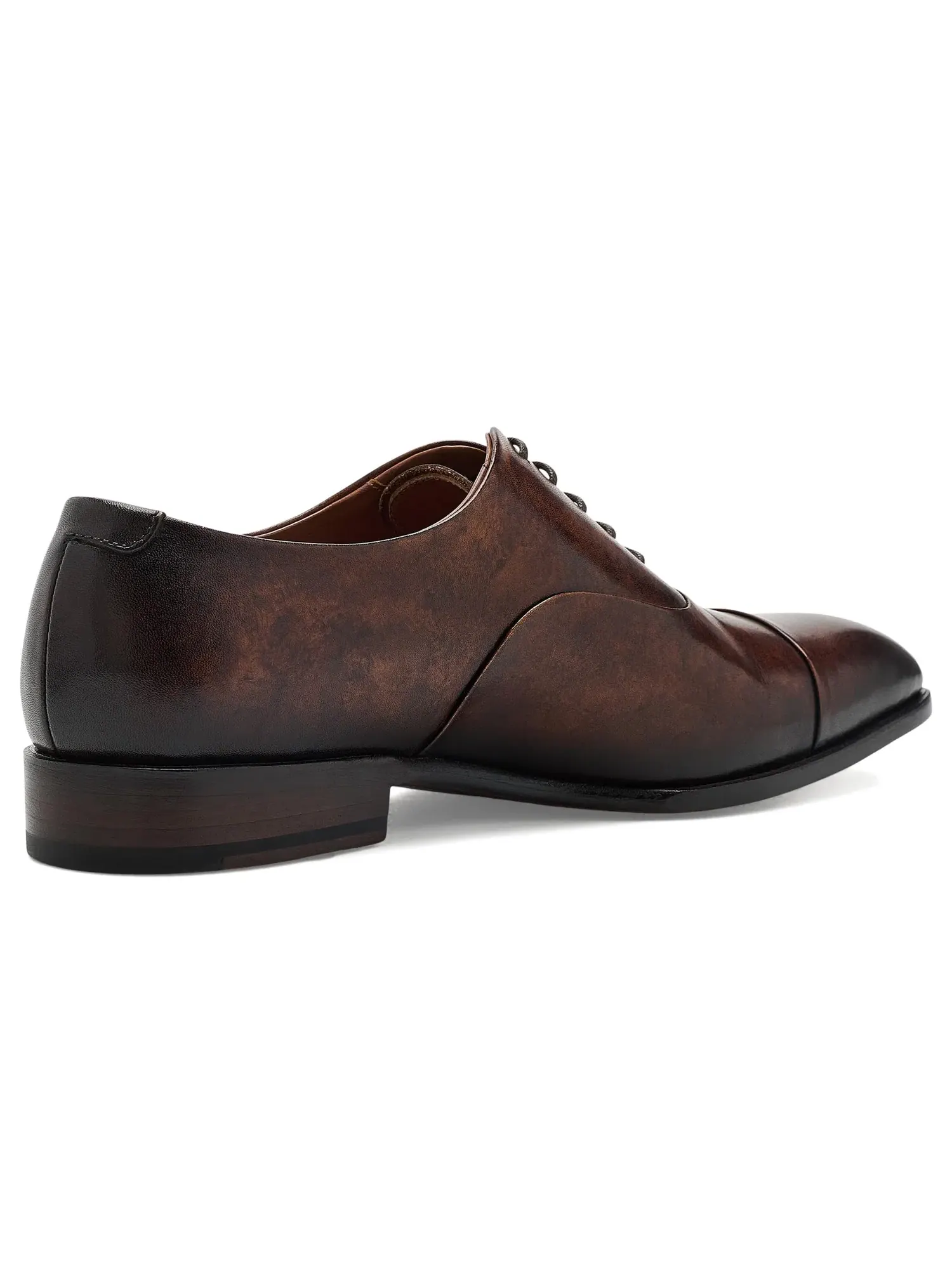 Оксфорды с закрытым носком Genoa Cap-Toe Oxfords Anthony Veer — изображение 3 из 4, бежевый