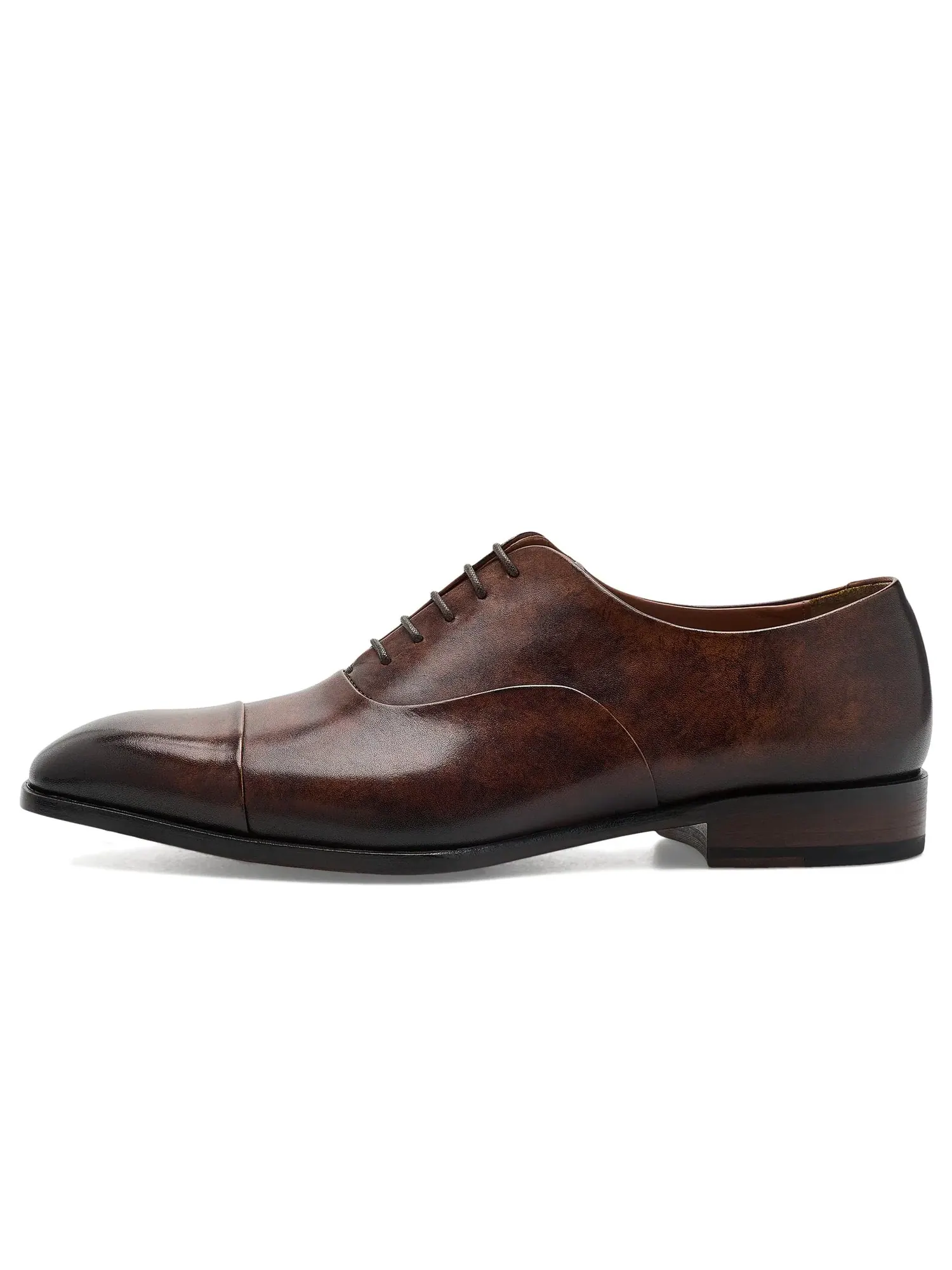 Оксфорды с закрытым носком Genoa Cap-Toe Oxfords Anthony Veer — изображение 4 из 4, бежевый