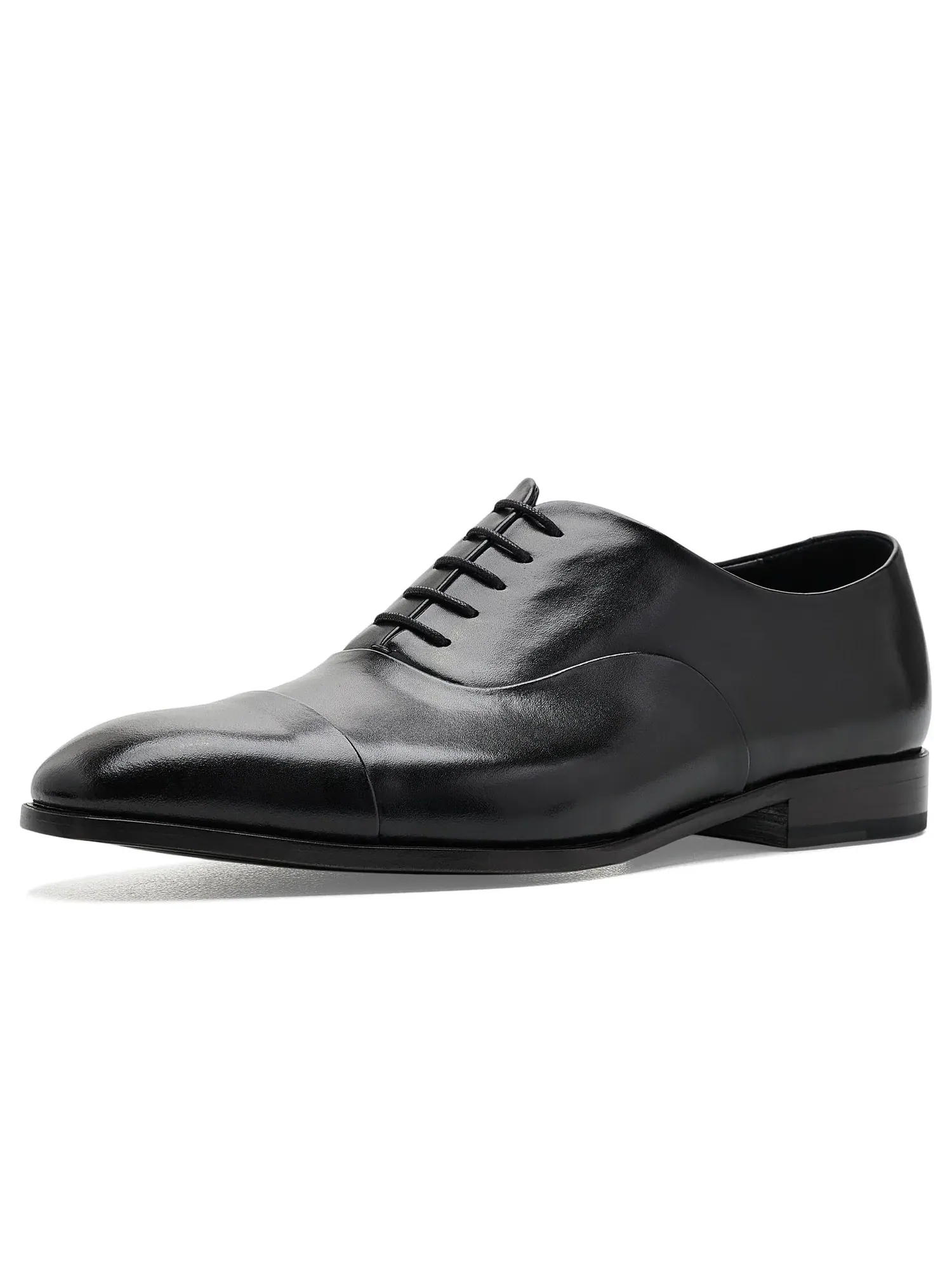 Оксфорды с закрытым носком Genoa Cap-Toe Oxfords Anthony Veer — изображение 1 из 4, черный