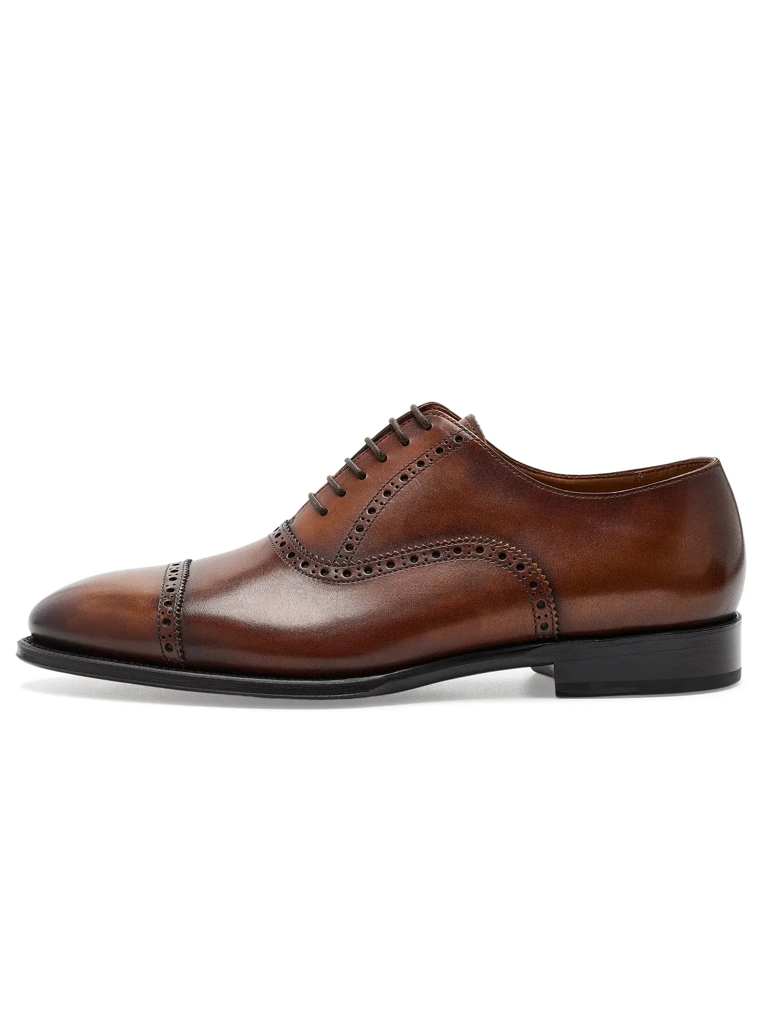 Оксфорды с перфорацией Windsor Brogue Cap-Toe Anthony Veer — изображение 4 из 4, винтажный бежевый