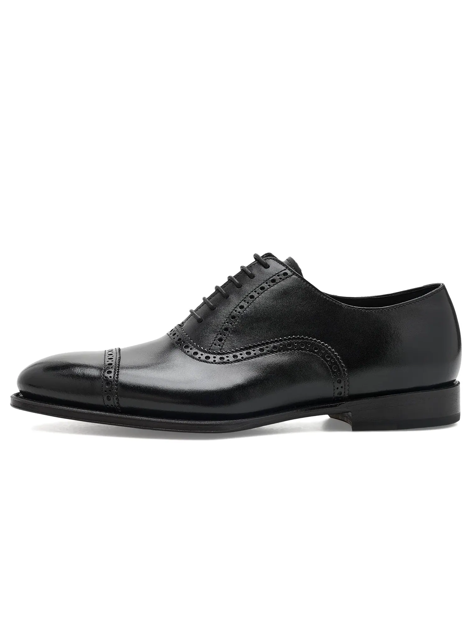 Оксфорды с перфорацией Windsor Brogue Cap-Toe Anthony Veer — изображение 4 из 4, черный