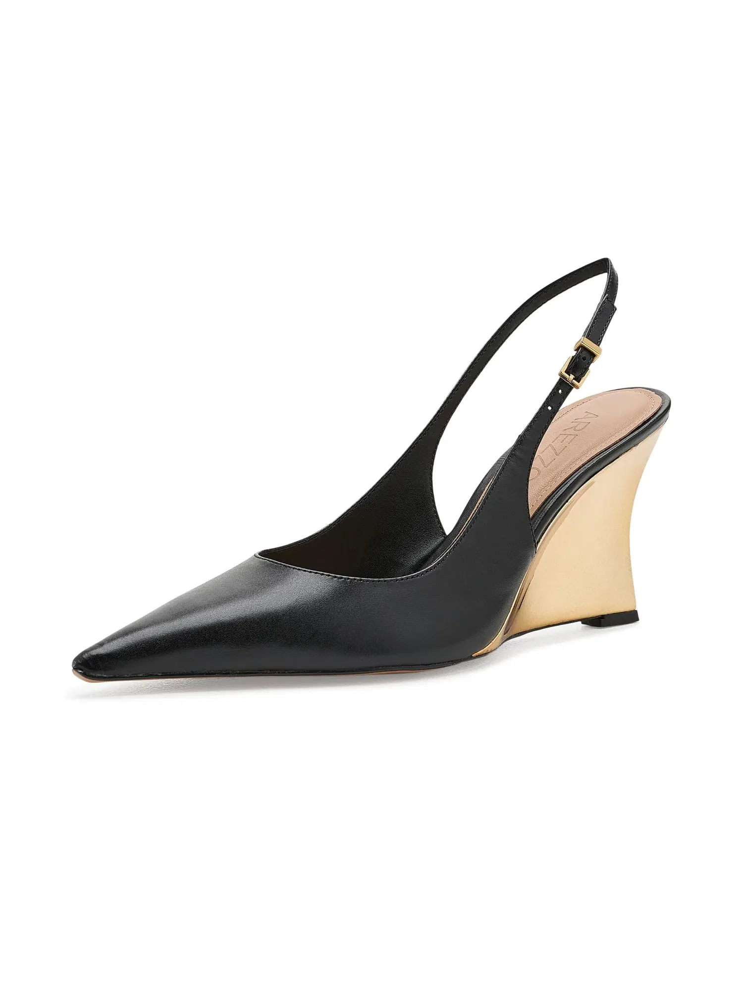 Туфли на каблуке-танкетке Rowen Wedge Pumps Arezzo — изображение 1 из 4, черный