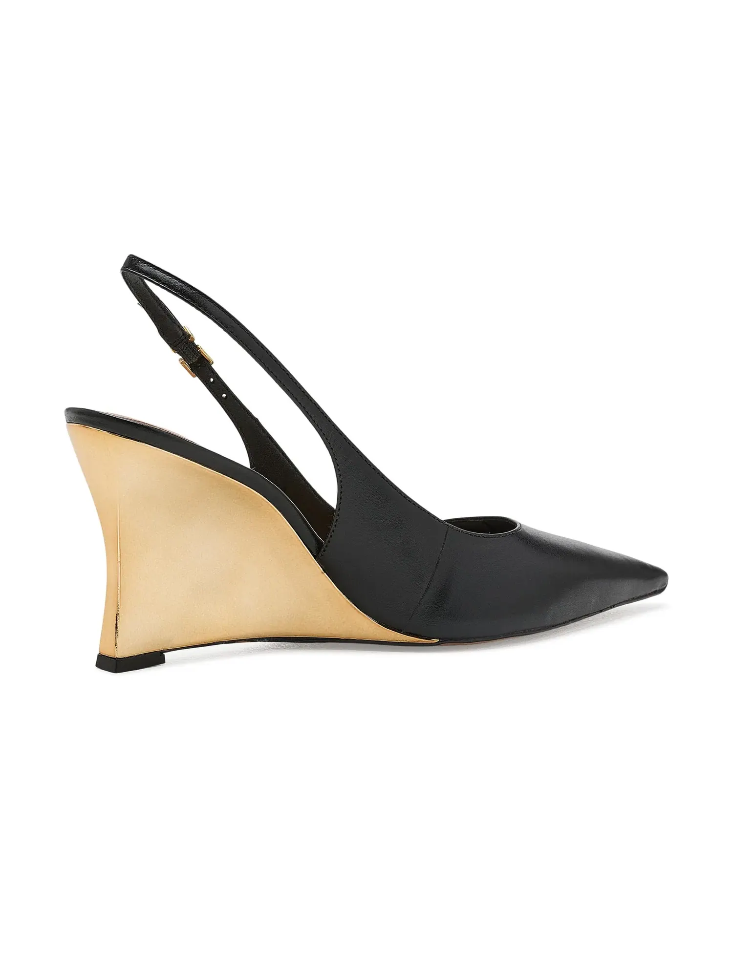 Туфли на каблуке-танкетке Rowen Wedge Pumps Arezzo — изображение 3 из 4, черный