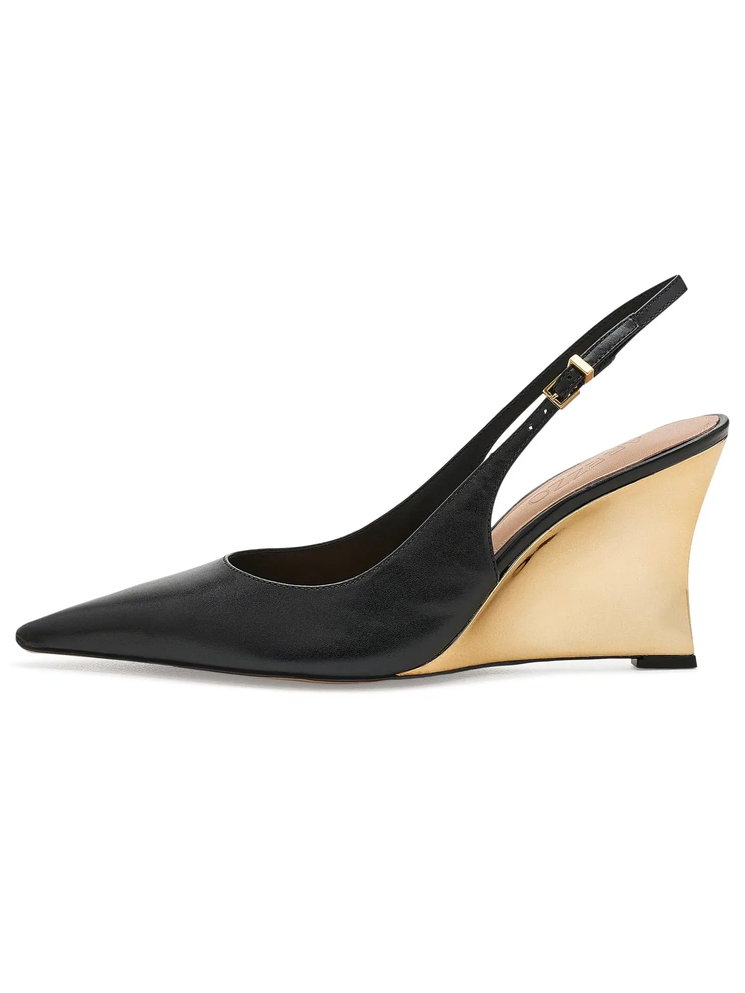 Туфли на каблуке-танкетке Rowen Wedge Pumps Arezzo — изображение 4 из 4, черный