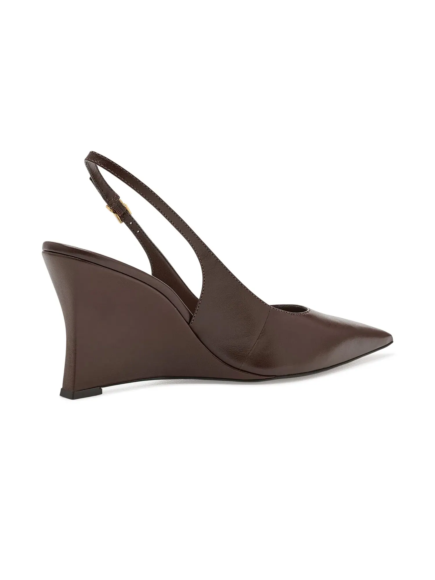 Туфли на каблуке-танкетке Rowen Wedge Pumps Arezzo — изображение 3 из 4, какао