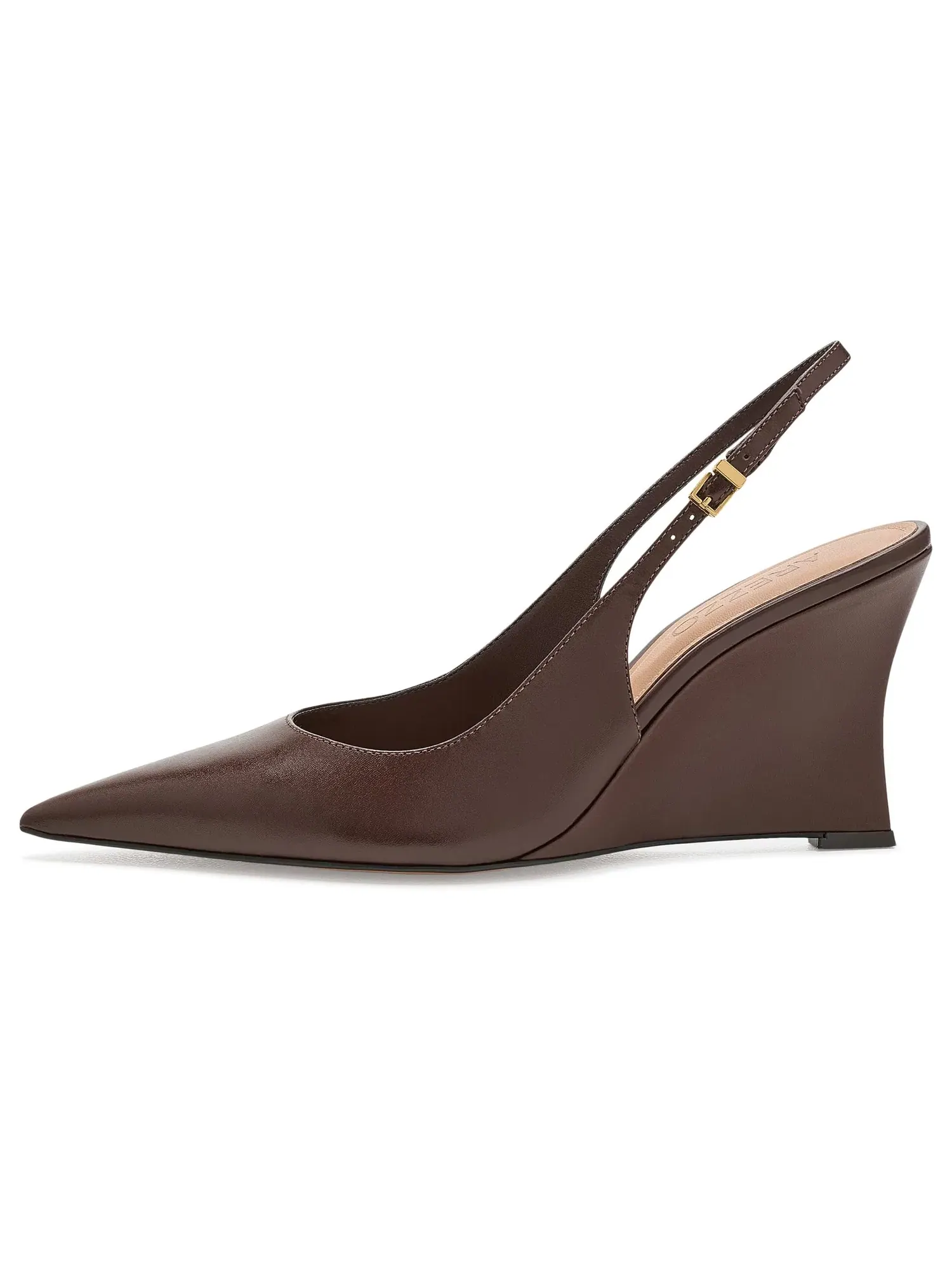 Туфли на каблуке-танкетке Rowen Wedge Pumps Arezzo — изображение 4 из 4, какао
