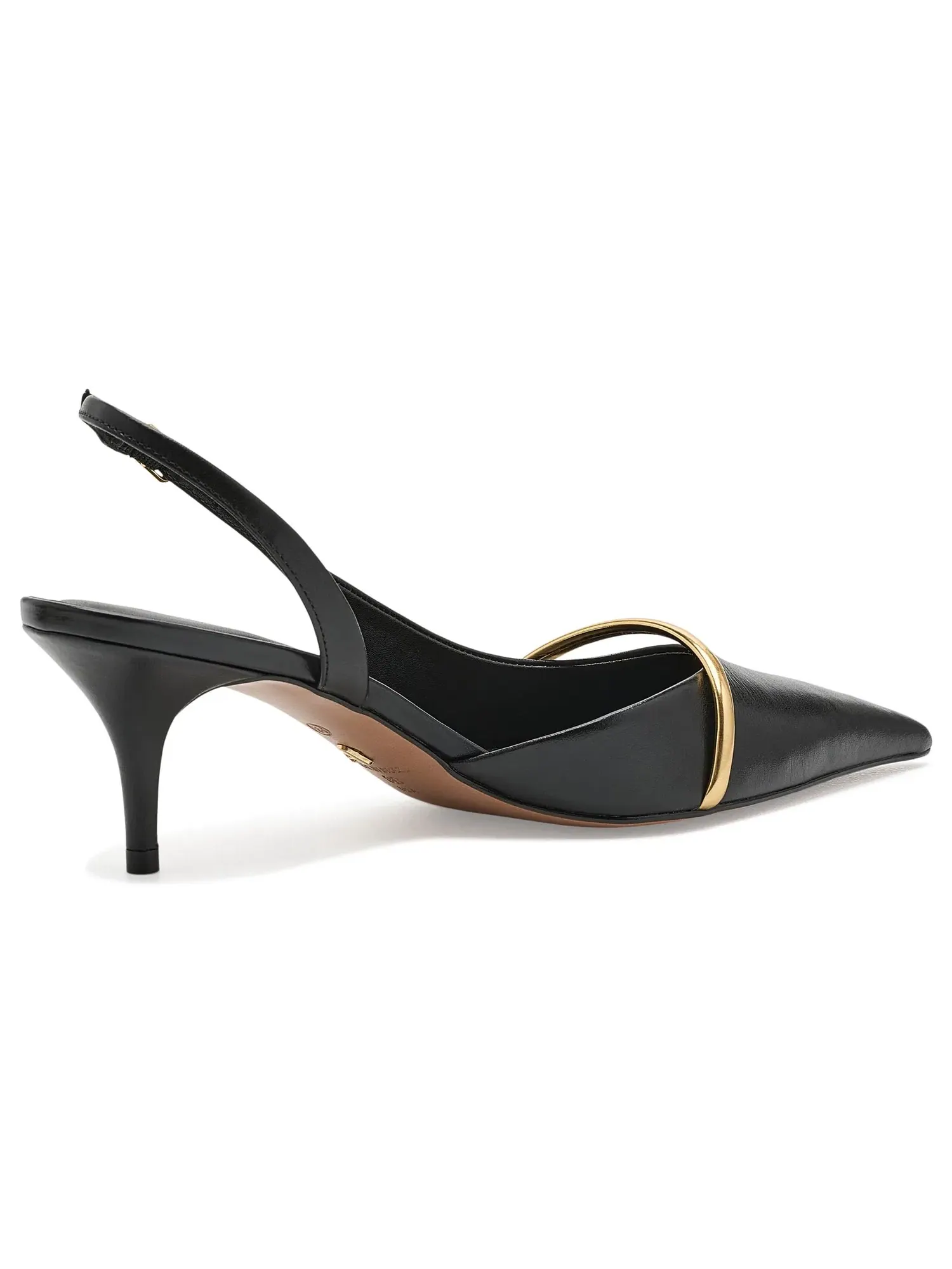 Туфли на среднем каблуке Margaret Mid Stiletto Pumps Arezzo — изображение 3 из 4, черный