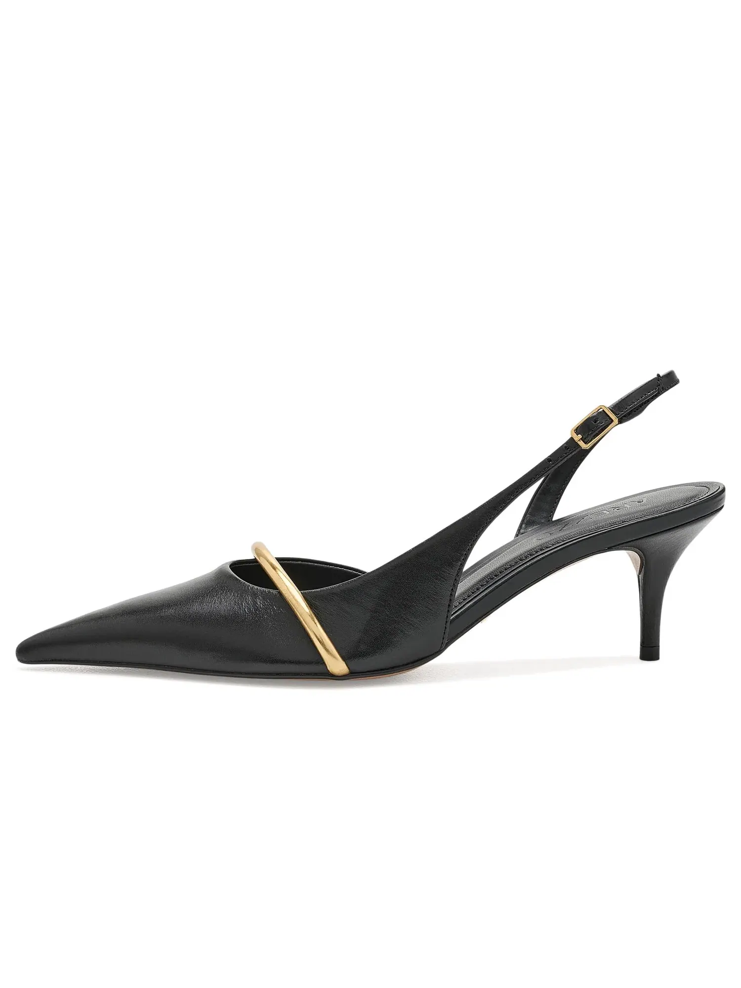 Туфли на среднем каблуке Margaret Mid Stiletto Pumps Arezzo — изображение 4 из 4, черный