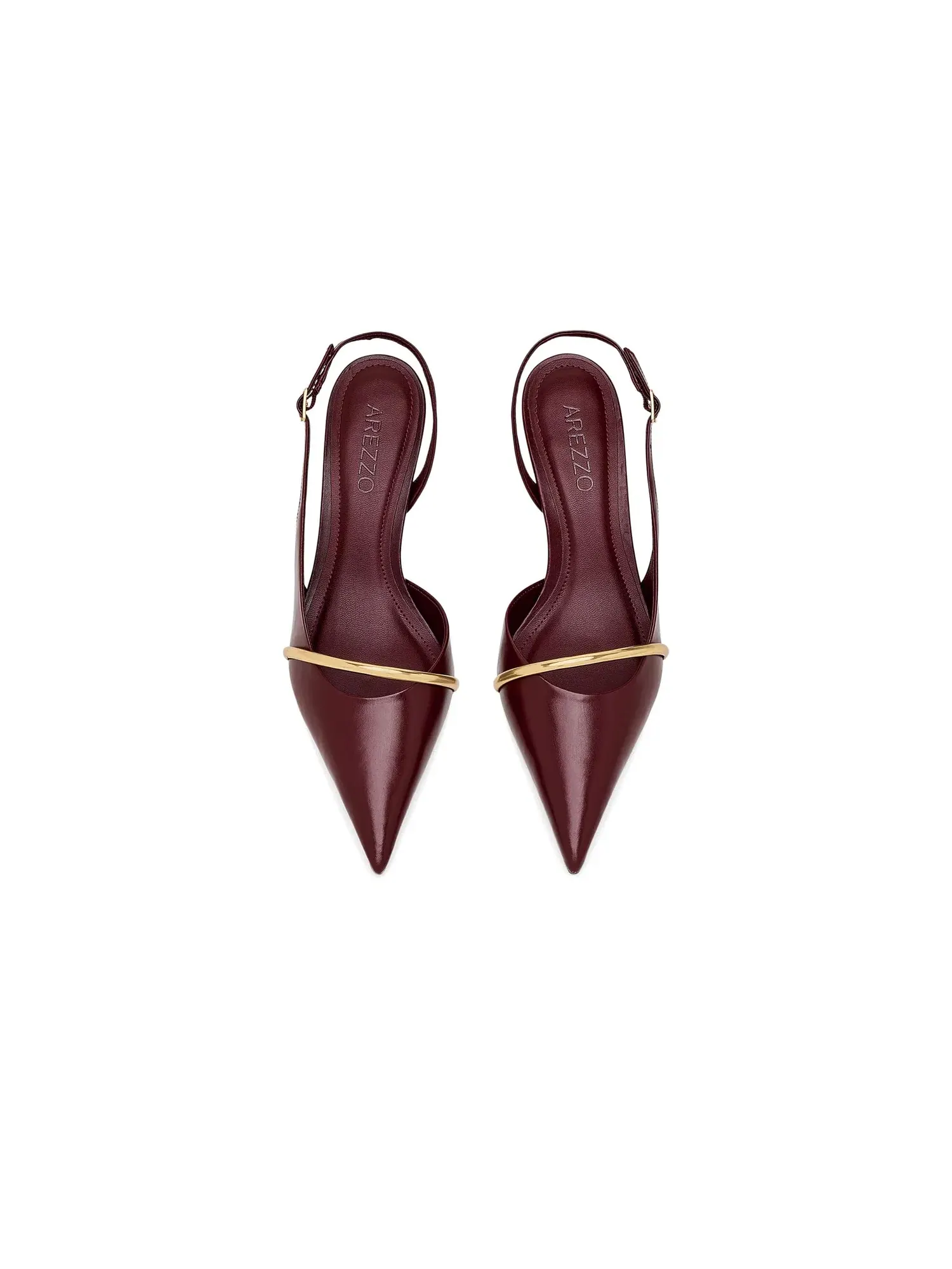 Туфли на среднем каблуке Margaret Mid Stiletto Pumps Arezzo — изображение 2 из 4, красный