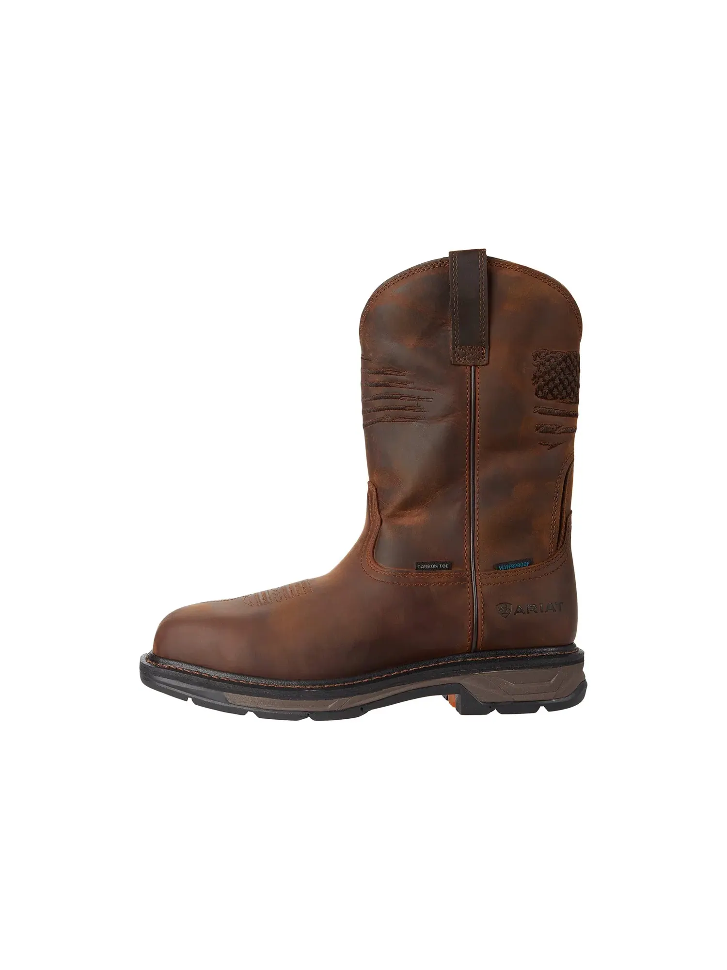 Рабочие ботинки WorkHog XT Patriot H2O Carbon Toe Ariat Work — изображение 4 из 4, коричневый
