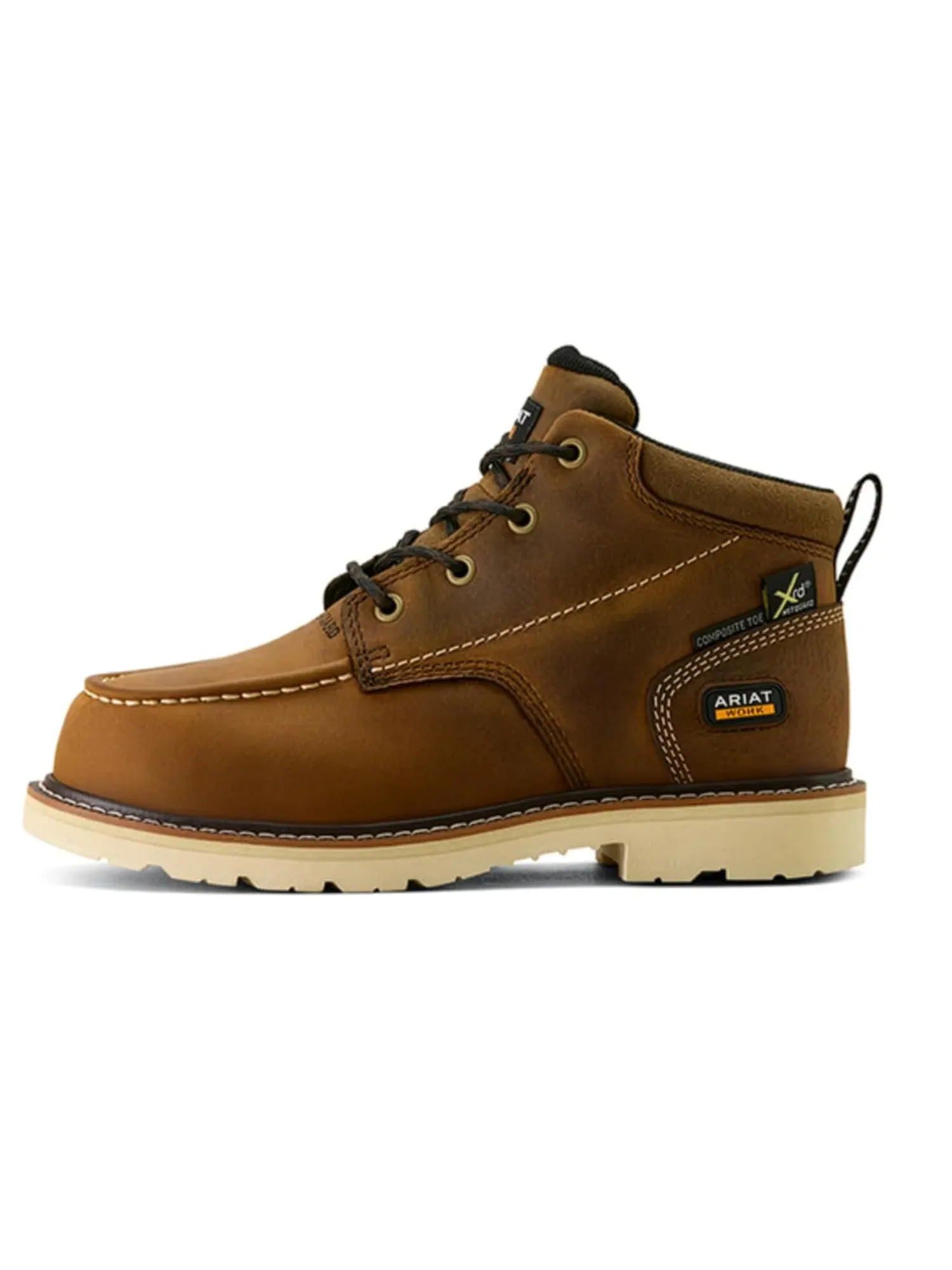 Рабочие ботинки Rebar Lift Chukka Metguard с композитным носком Ariat Work — изображение 2 из 4, коричневый