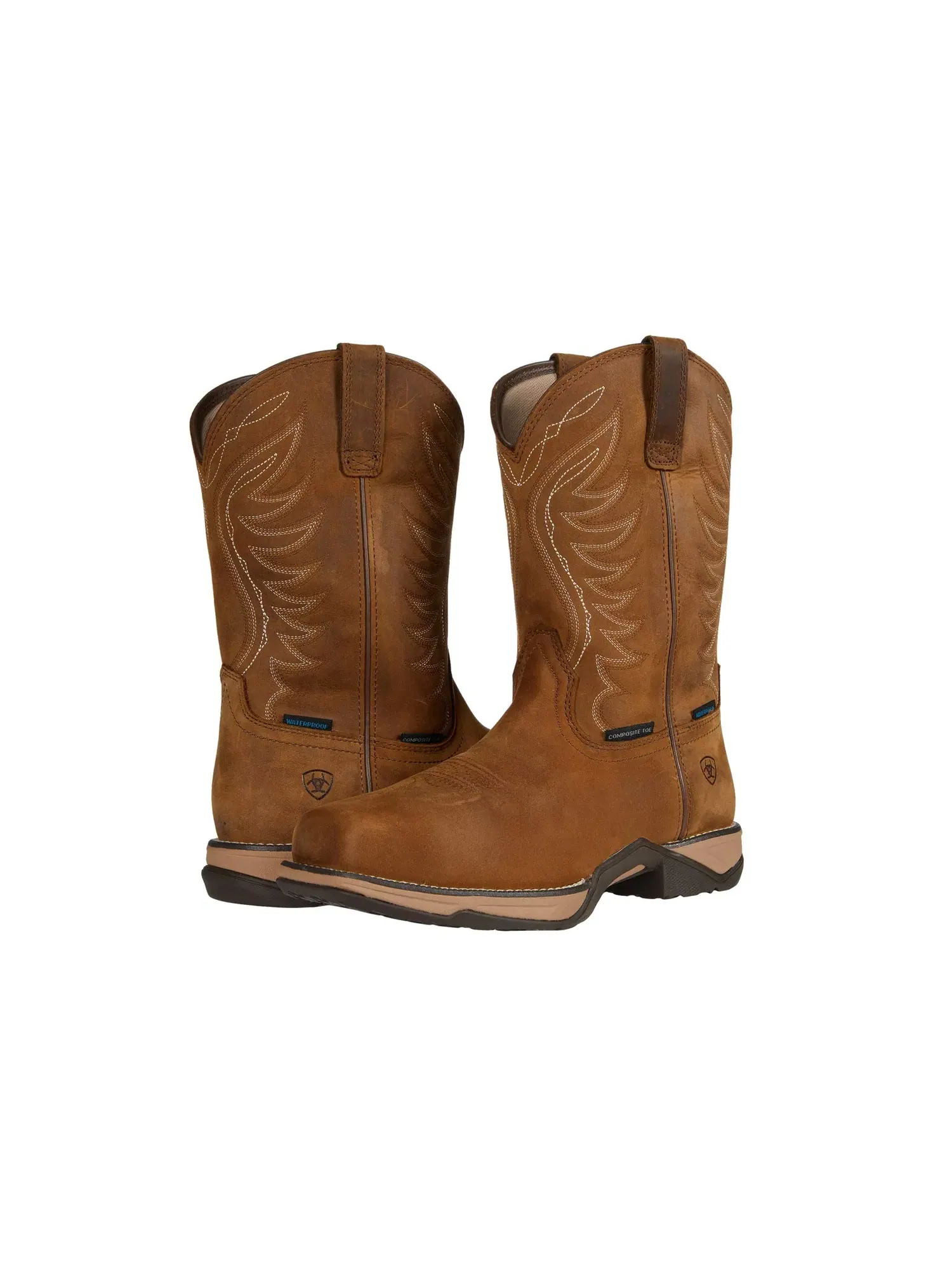 Водонепроницаемые рабочие ботинки Anthem Waterproof Composite Toe Ariat Work — коричневый