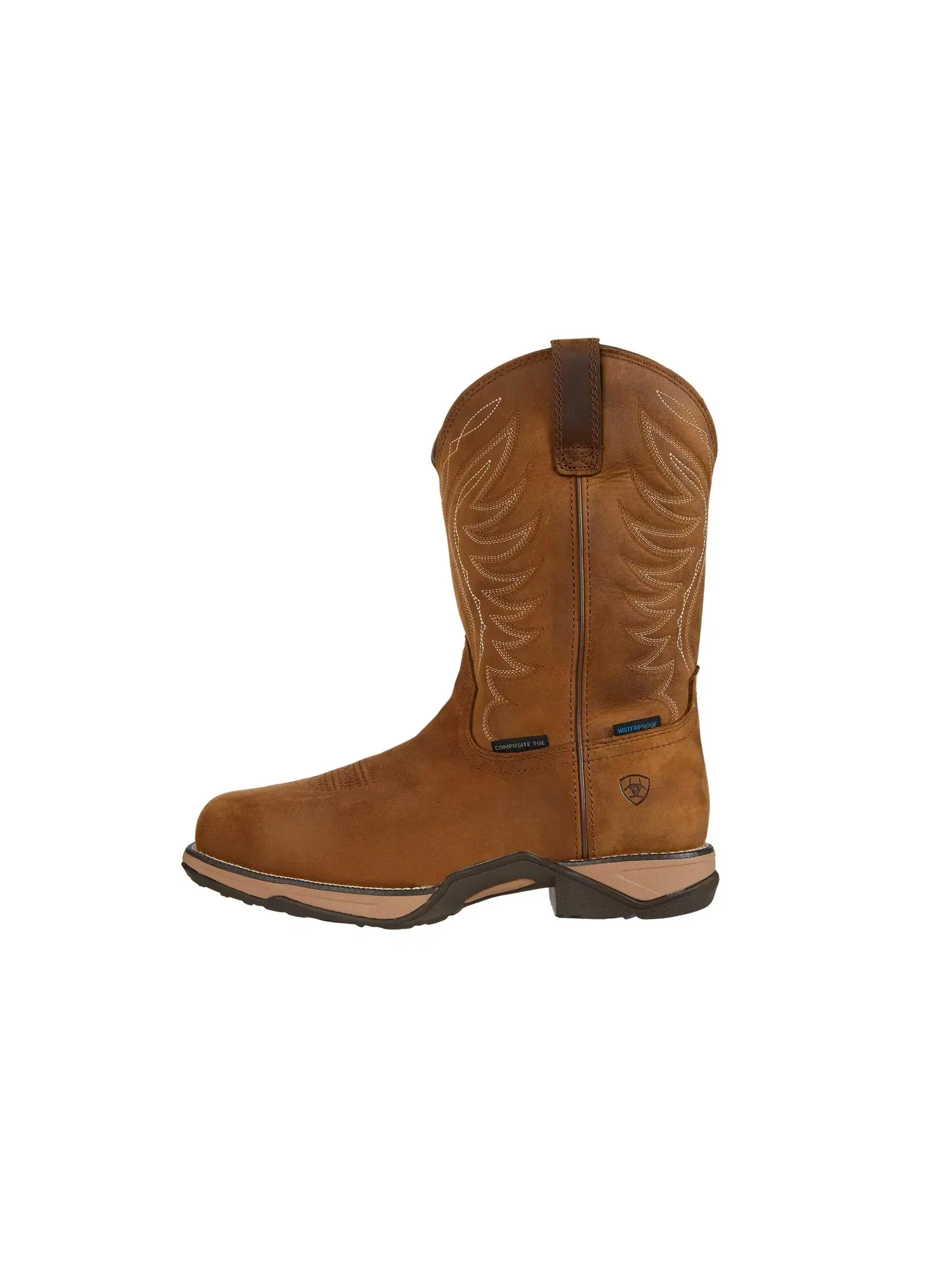Водонепроницаемые рабочие ботинки Anthem Waterproof Composite Toe Ariat Work — изображение 4 из 4, коричневый