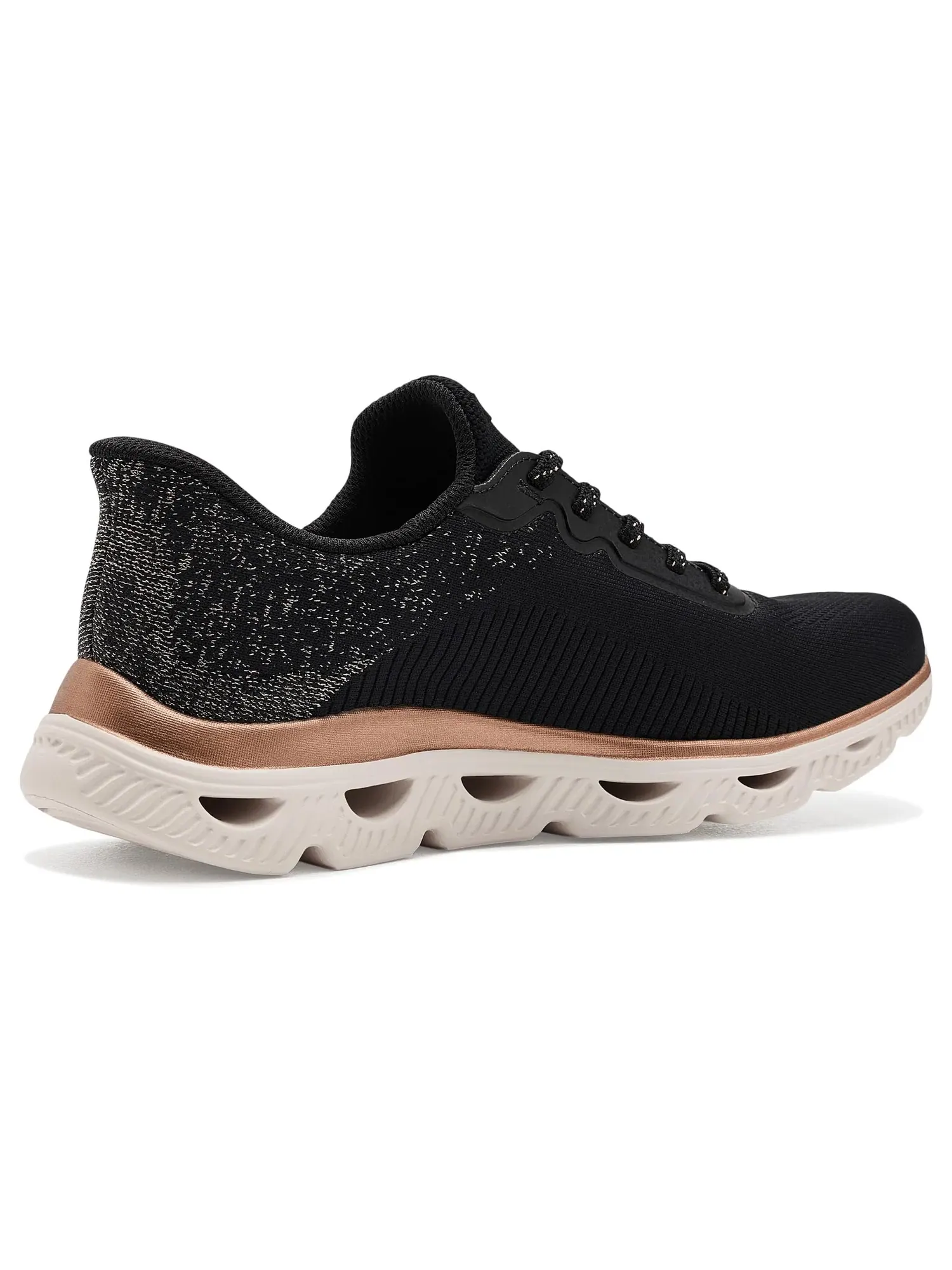 Кроссовки Arc Waves Bobs From Skechers — изображение 3 из 4, черный золотистый
