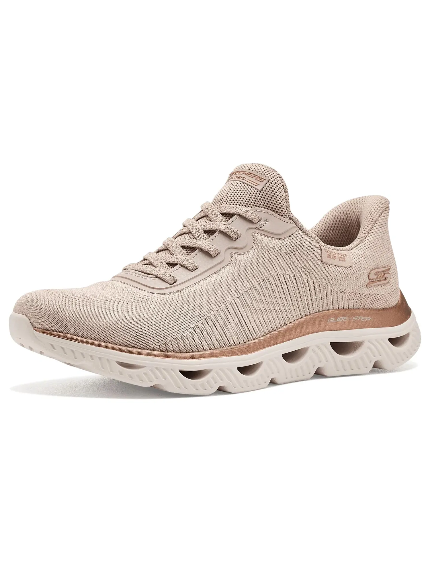Кроссовки Arc Waves Bobs From Skechers — изображение 1 из 4, натуральный золотистый