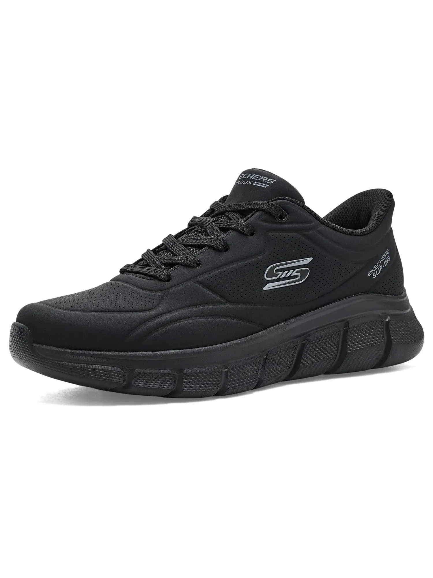 Кроссовки B Flex - Smooth Edge Hands Free Slip-Ins Bobs From Skechers — изображение 1 из 4, черный/черный