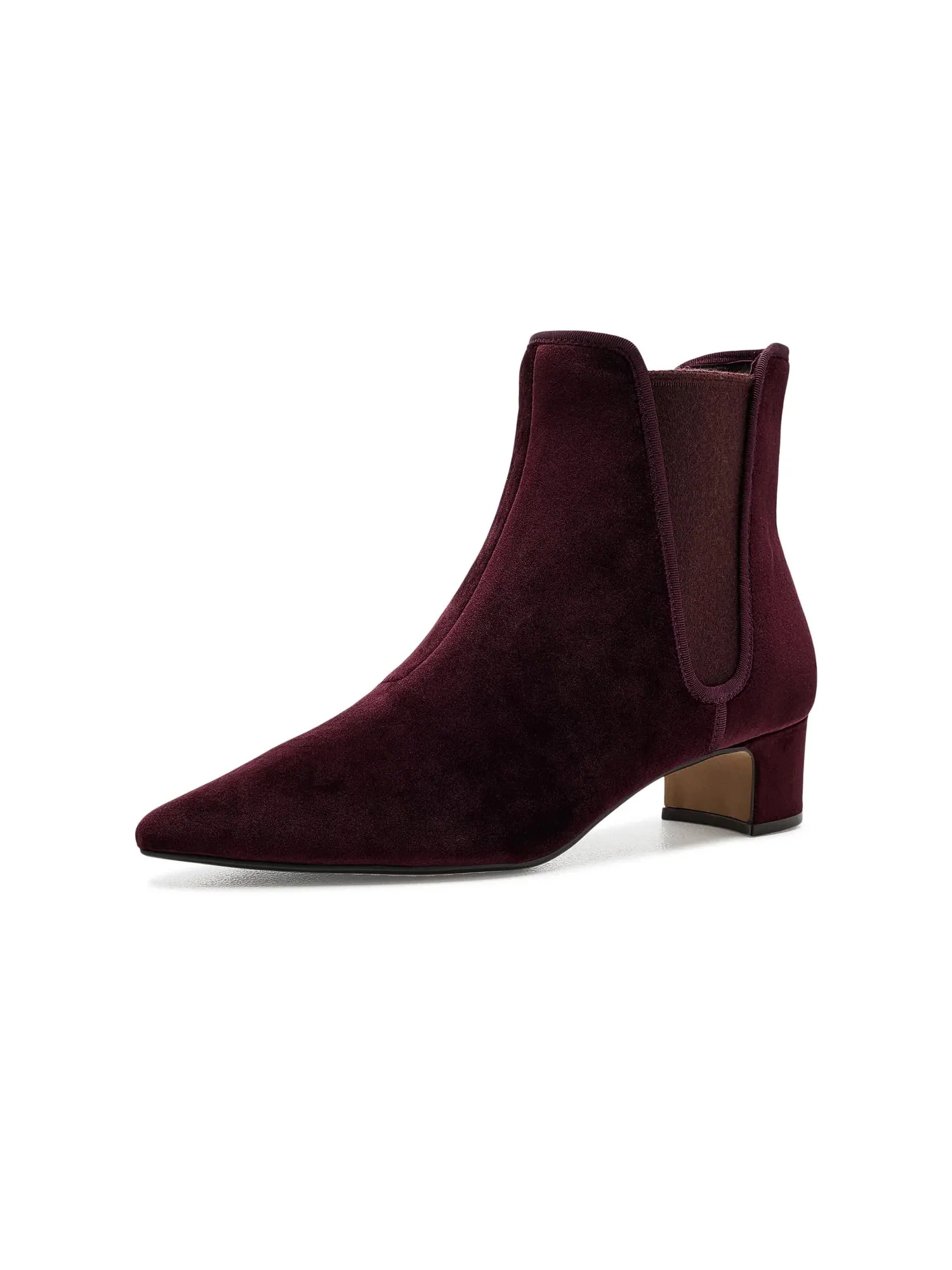 Ботинки Goldfinch 40 Chelsea Velvet Birdies — изображение 1 из 4, бордовый