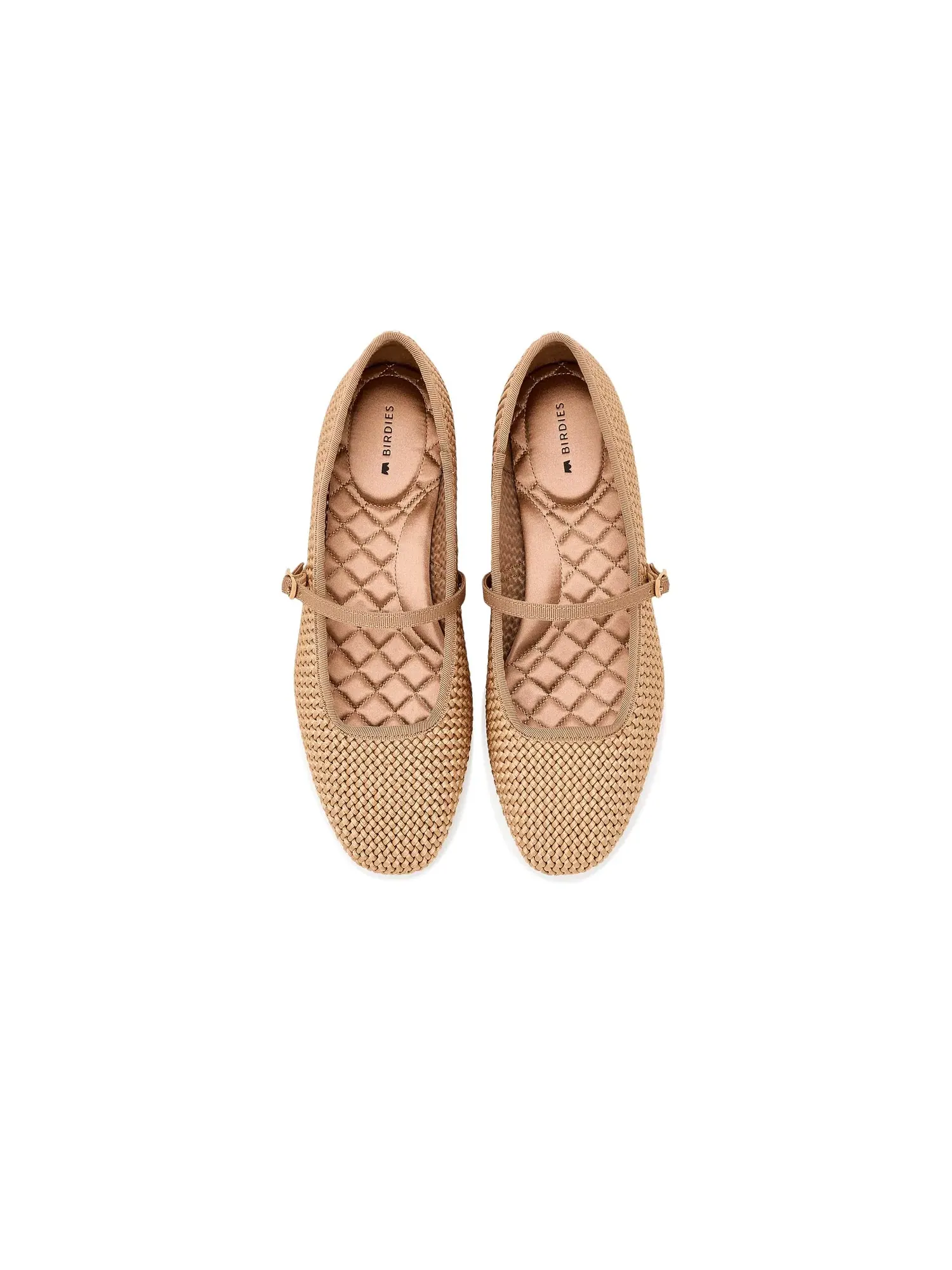 Балетки Hummingbird Mary Jane Woven Satin Birdies — изображение 2 из 4, золотистый